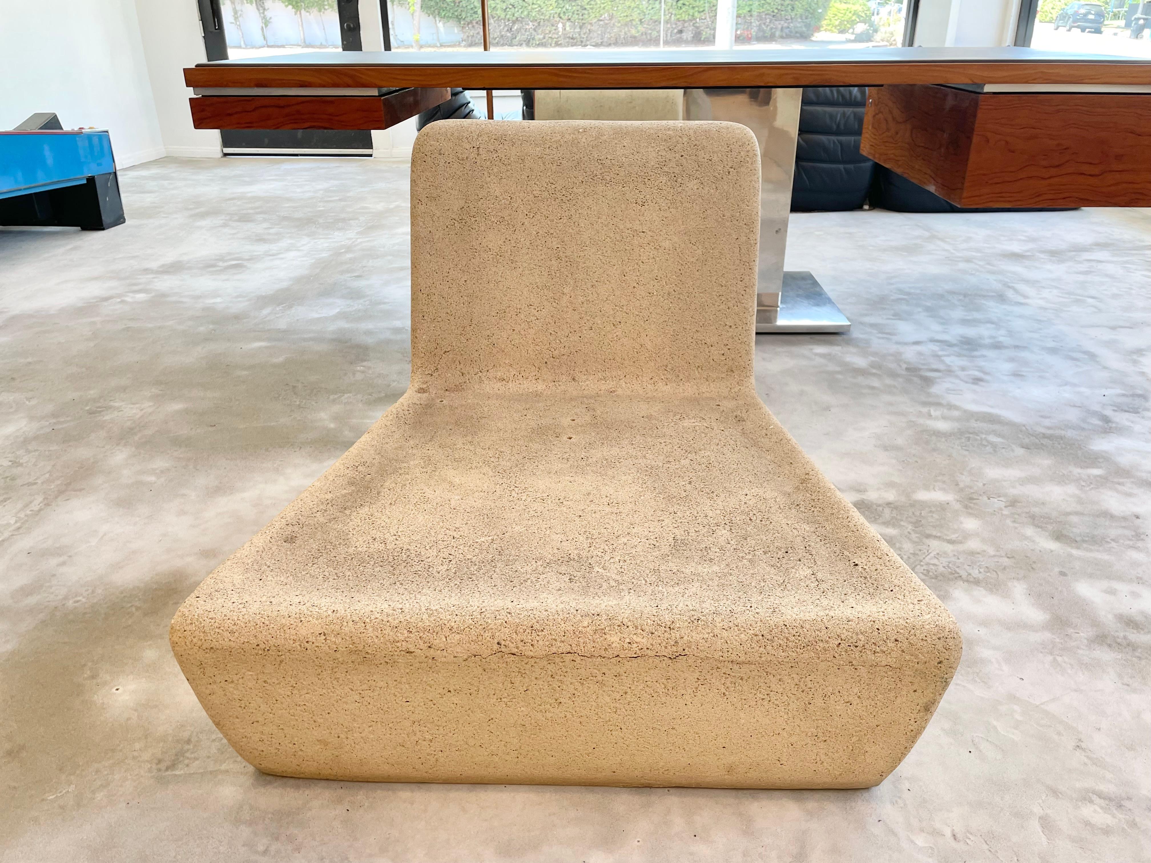 Michael Taylor Concrete and Resin Outdoor Furniture Set, 1970s USA 2
