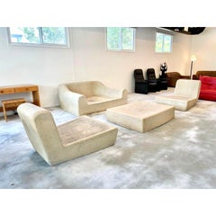 Michael Taylor Concrete and Resin Outdoor Furniture Set, 1970s USA