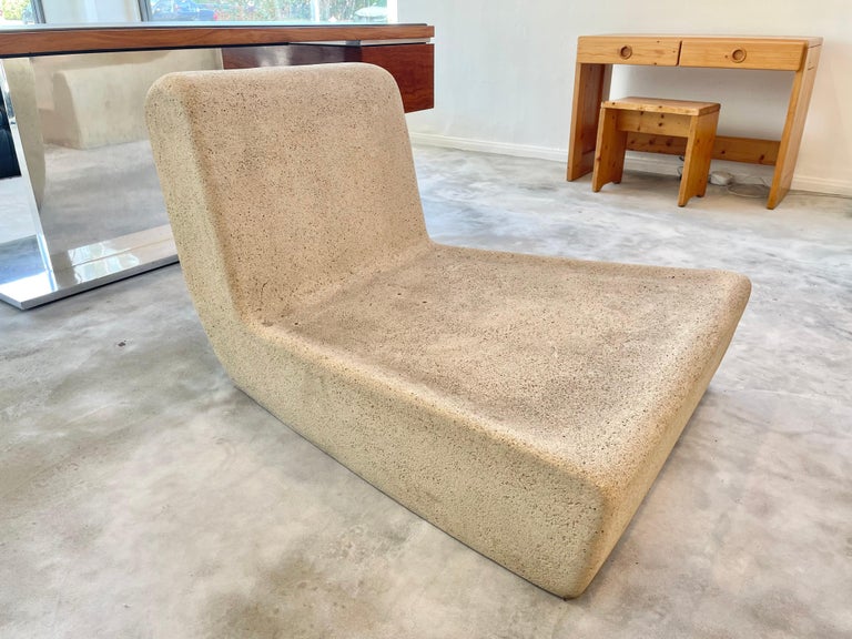 Michael Taylor Concrete and Resin Outdoor Furniture Set, 1970s USA In Good Condition For Sale In Los Angeles, CA