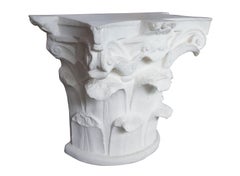 Michael Taylor Designs Faux Stone Spanish Capital Console Entry Table MTD-2014