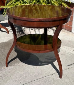 Michael Taylor Directoire Style Mahogany Side Table - Savoy