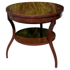 Table d'appoint en acajou de style Directoire Michael Taylor - Savoy