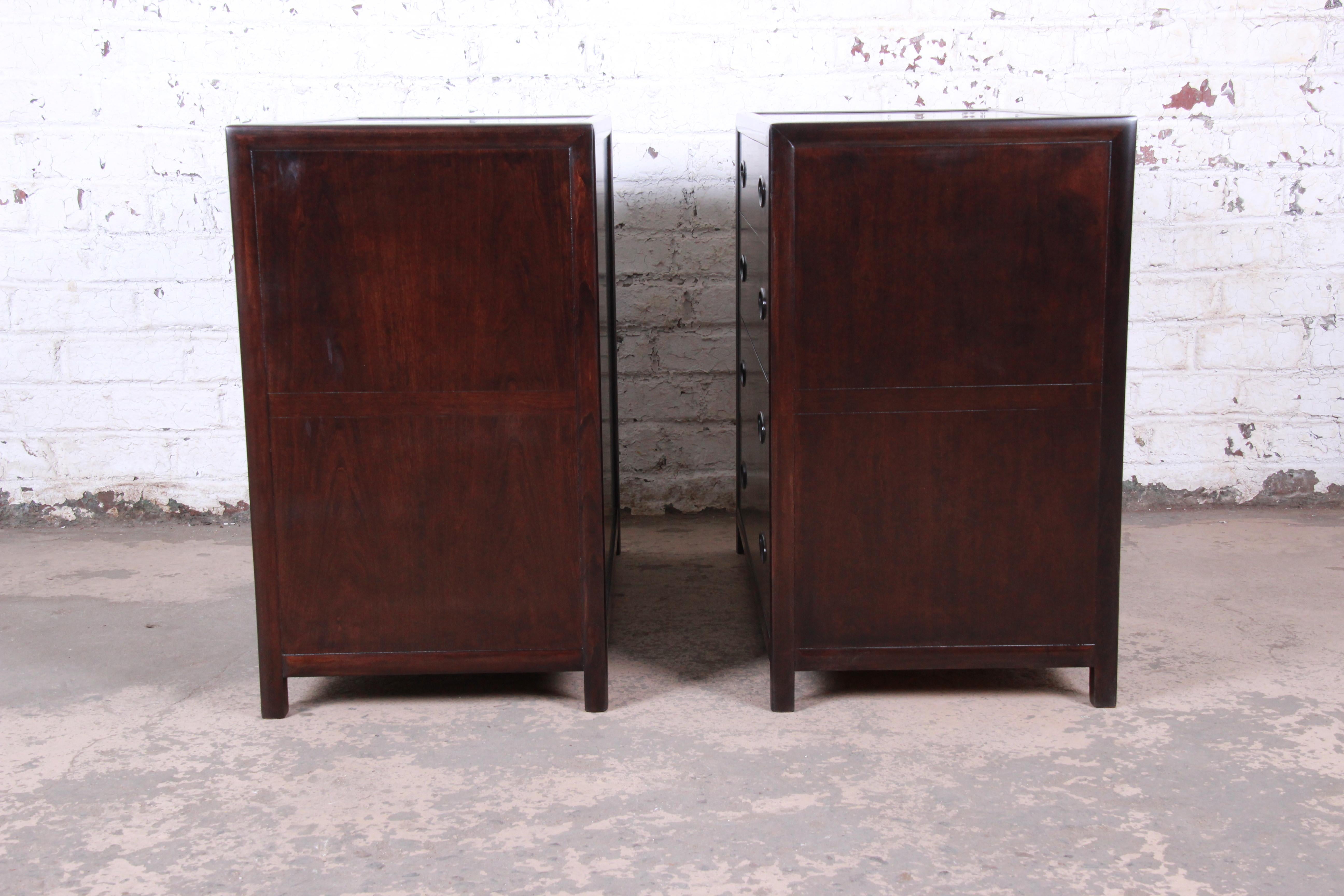 Michael Taylor for Baker Bachelor Chests or Large Nightstands, Newly Restored 3