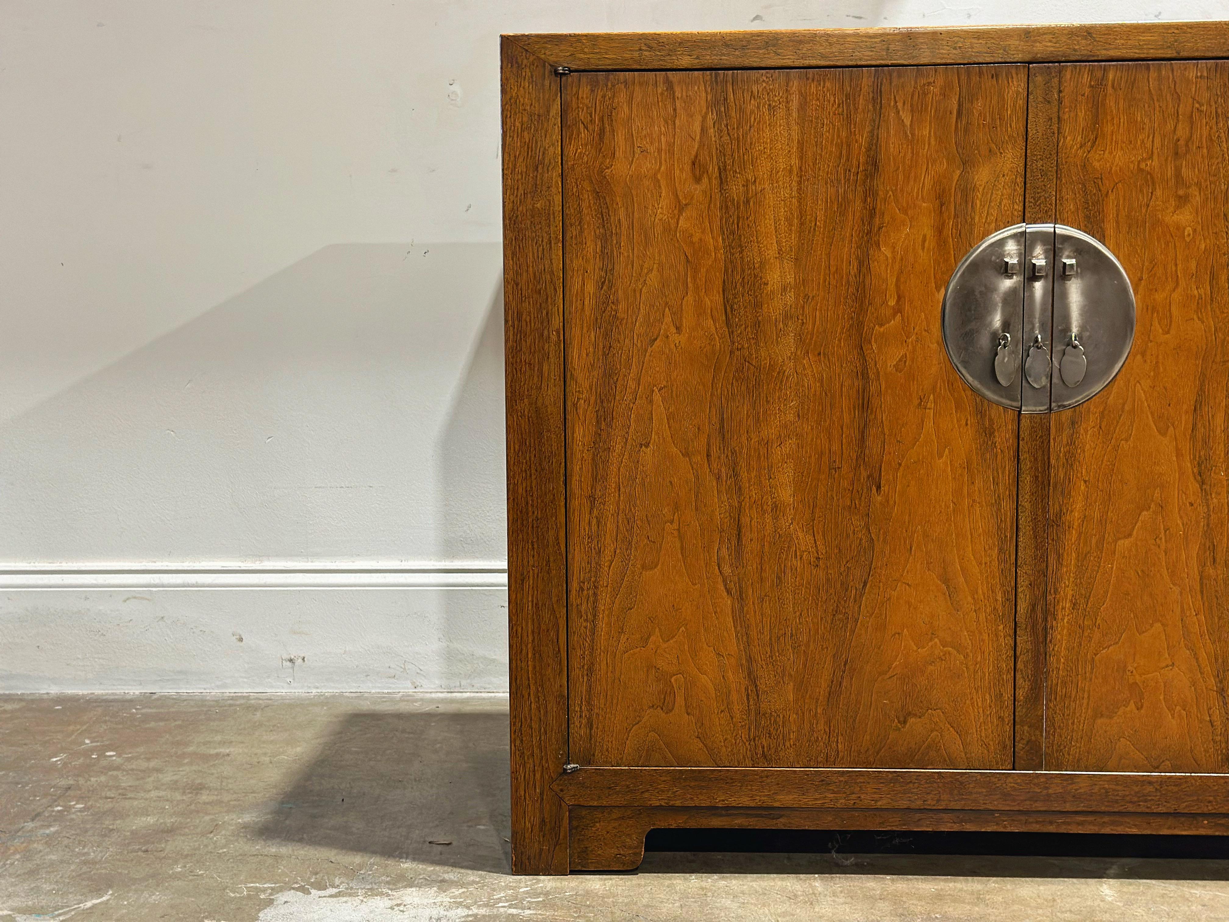 Exquisite credenza sideboard by Michael Taylor for Baker Furniture, circa early 1950s. Part of his iconic 