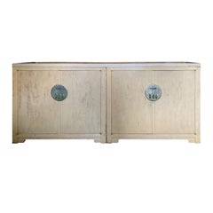 Michael Taylor for Baker Double Cabinet/Credenza with Four Doors, Labeled