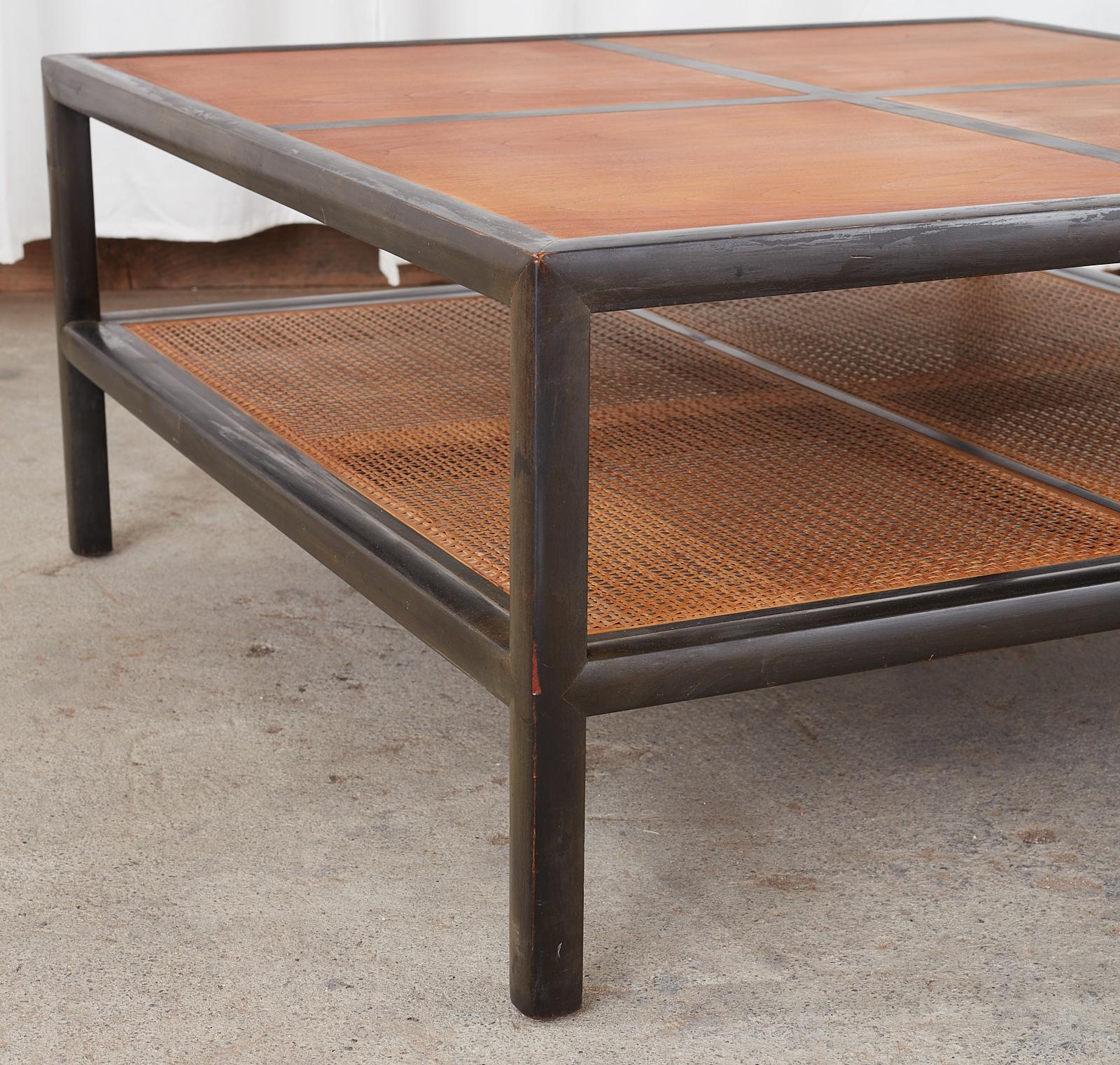 Michael Taylor for Baker Ebonized Two-Tier Cocktail Table 4