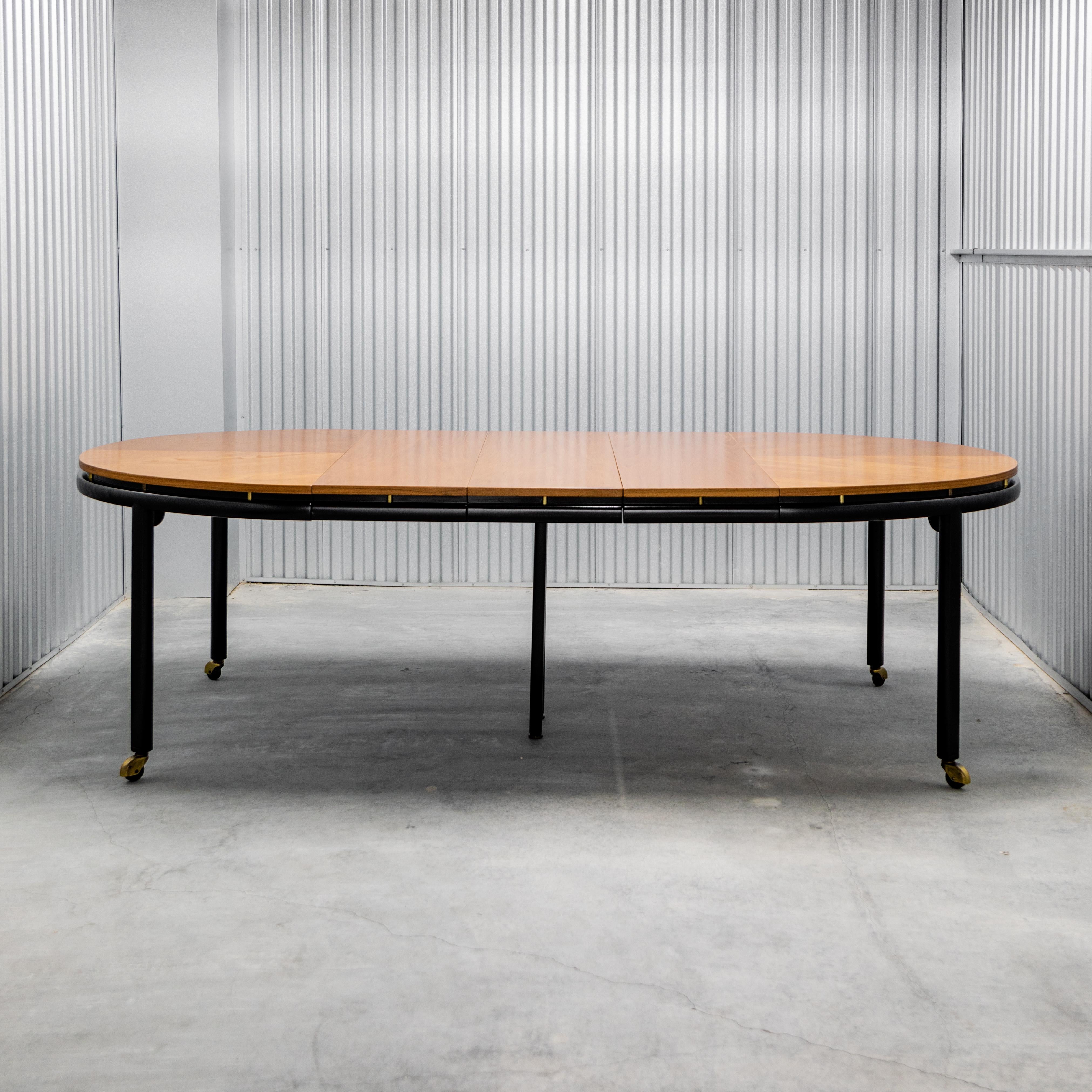 Michael Taylor for Baker  Elliptical Extension Dining Table For Sale 7