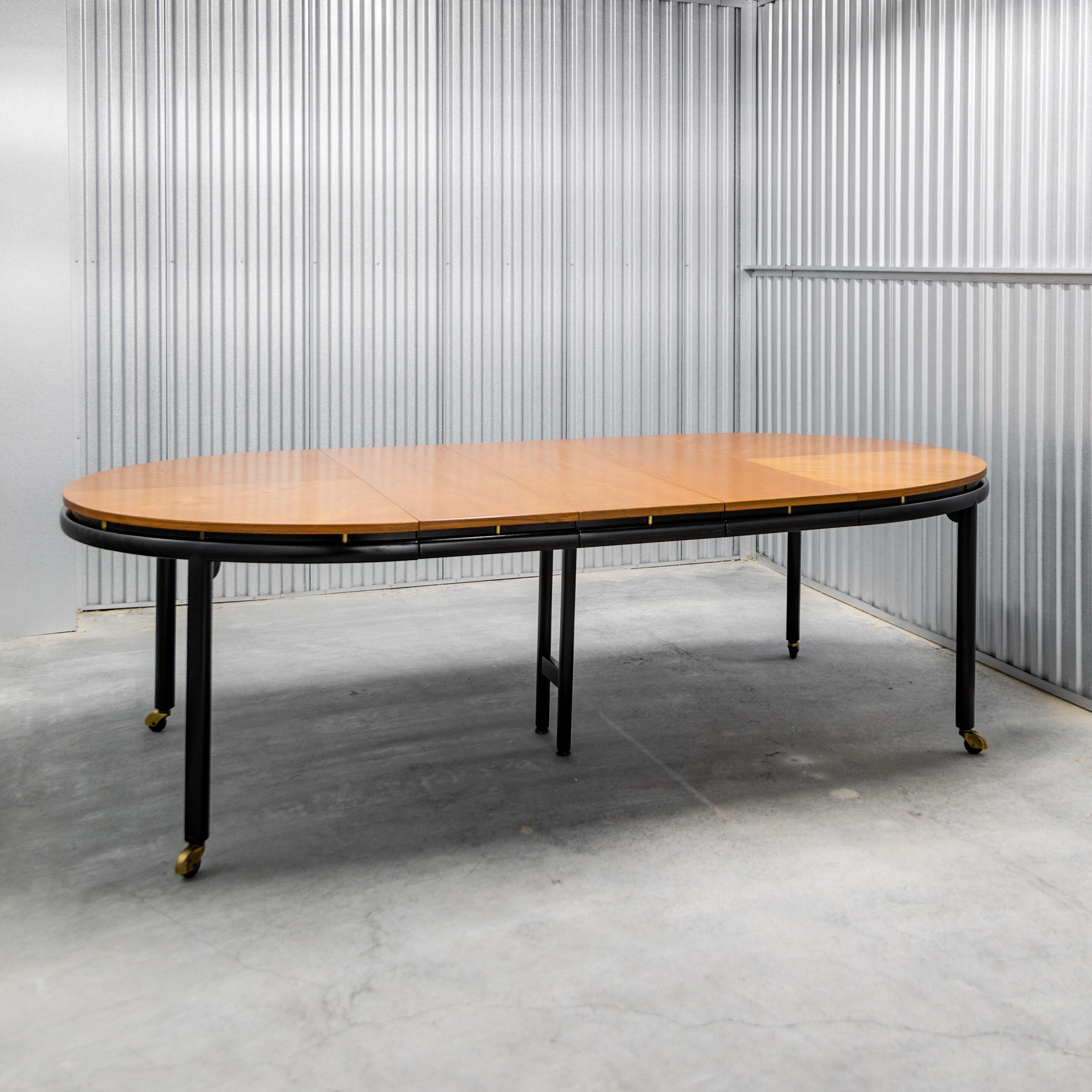 Michael Taylor for Baker  Elliptical Extension Dining Table For Sale 8