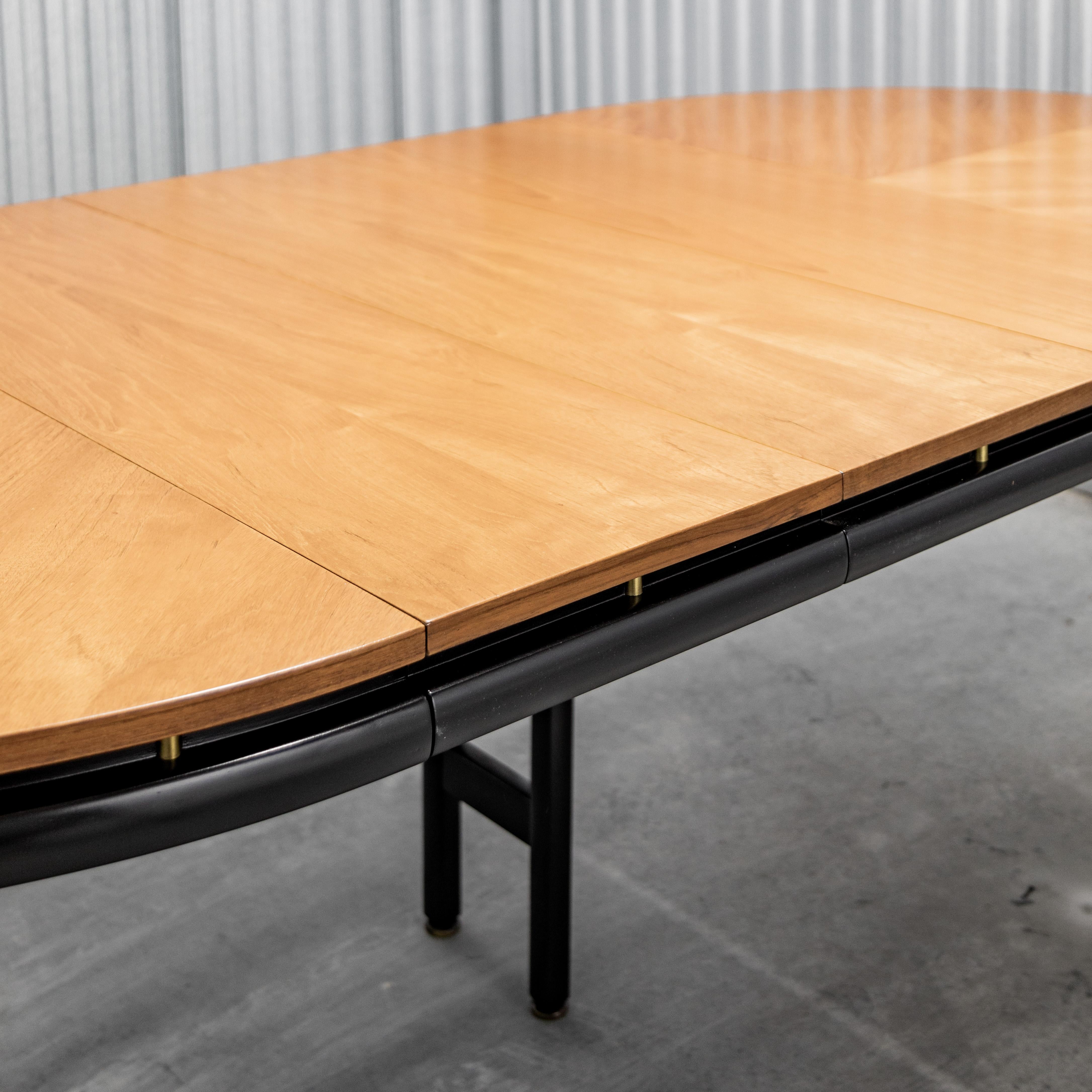 Michael Taylor for Baker  Elliptical Extension Dining Table For Sale 9