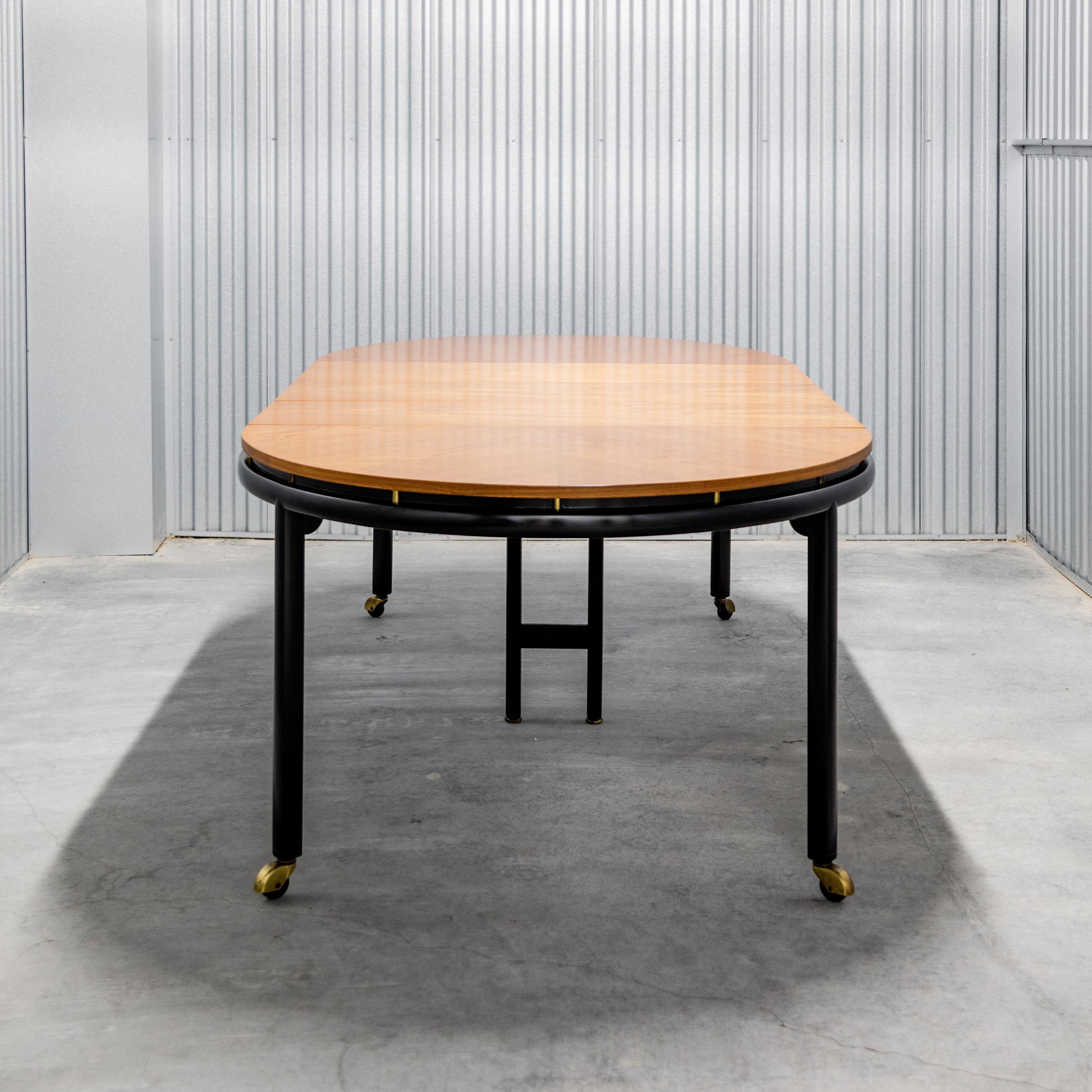 Michael Taylor for Baker  Elliptical Extension Dining Table For Sale 10