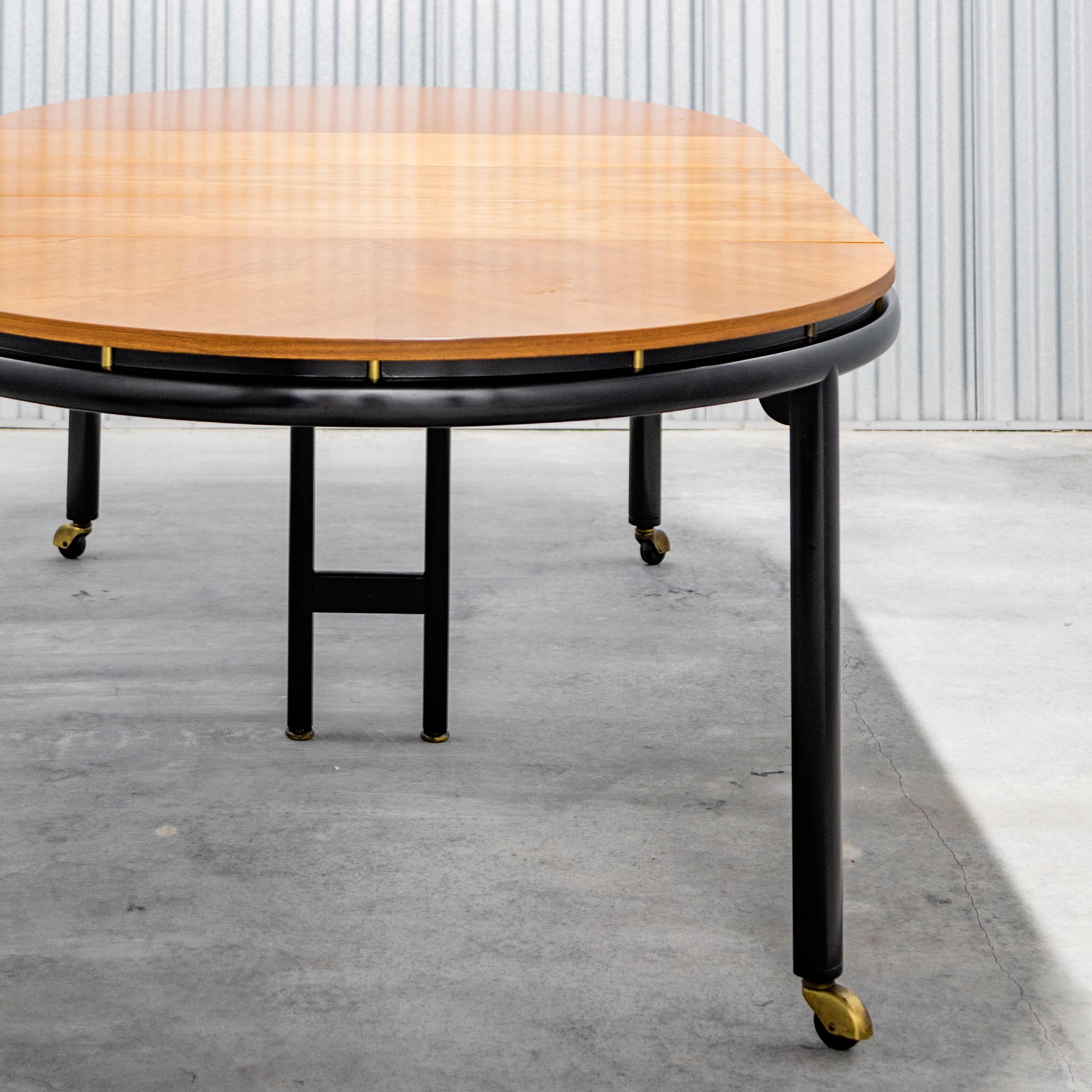 Michael Taylor for Baker  Elliptical Extension Dining Table For Sale 11