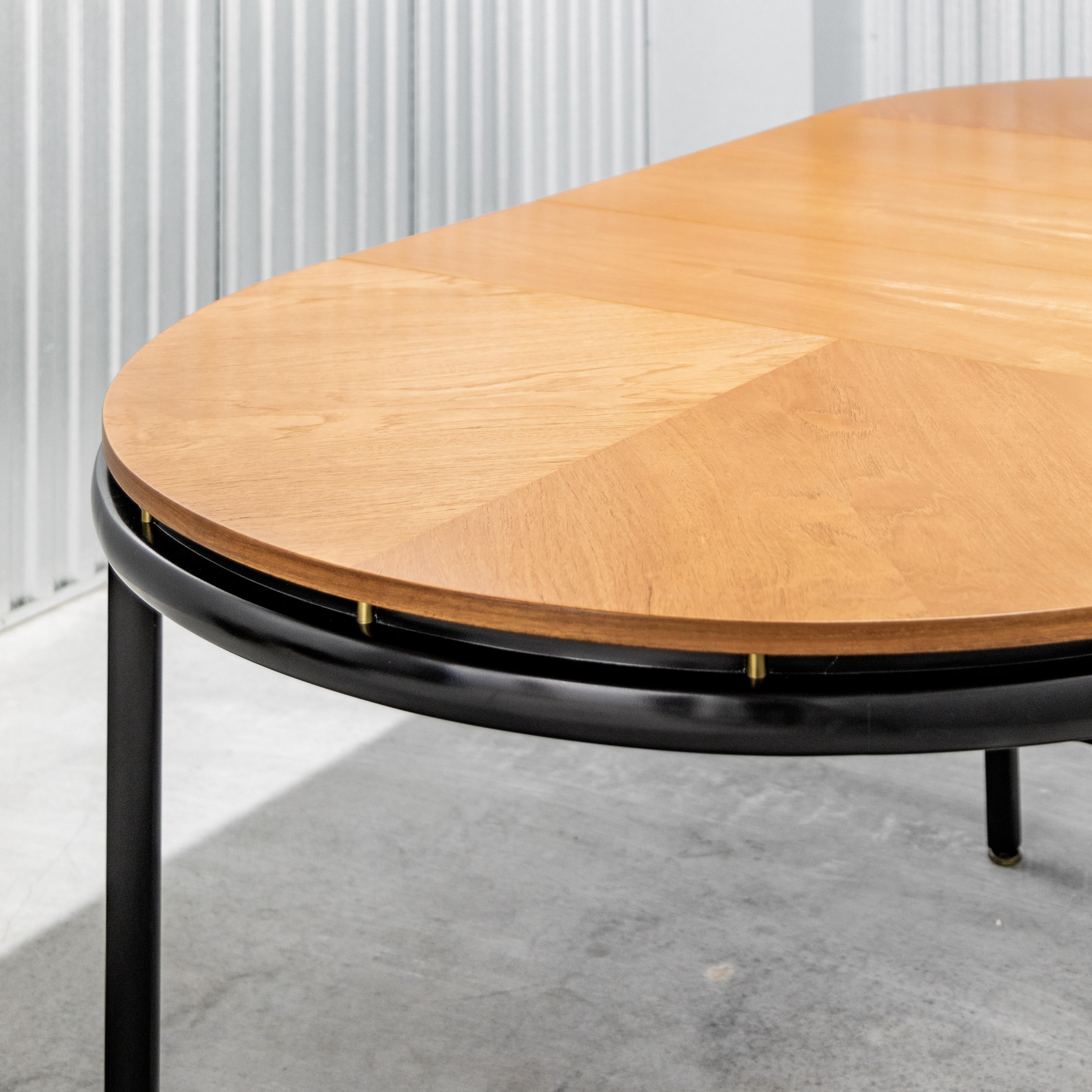 Michael Taylor for Baker  Elliptical Extension Dining Table For Sale 12