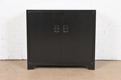 Michael Taylor for Baker Far East Collection Black Lacquered Chest of Drawers