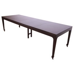 Schwarz lackierter Esstisch von Michael Taylor für Baker Far East Collection, 1950er Jahre