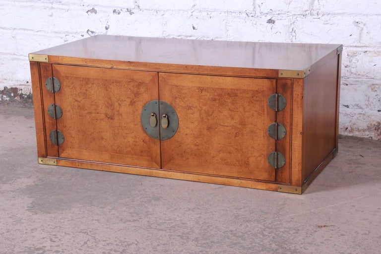 Michael Taylor For Baker Far East Collection Burl Wood Two Door