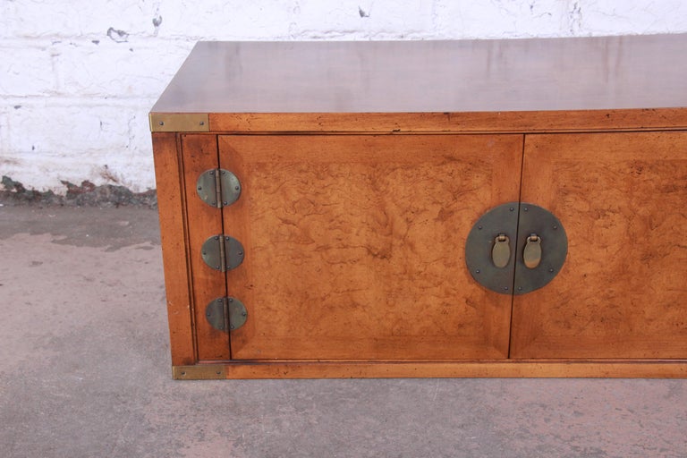 Michael Taylor for Baker Far East Collection Burl Wood TwoDoor