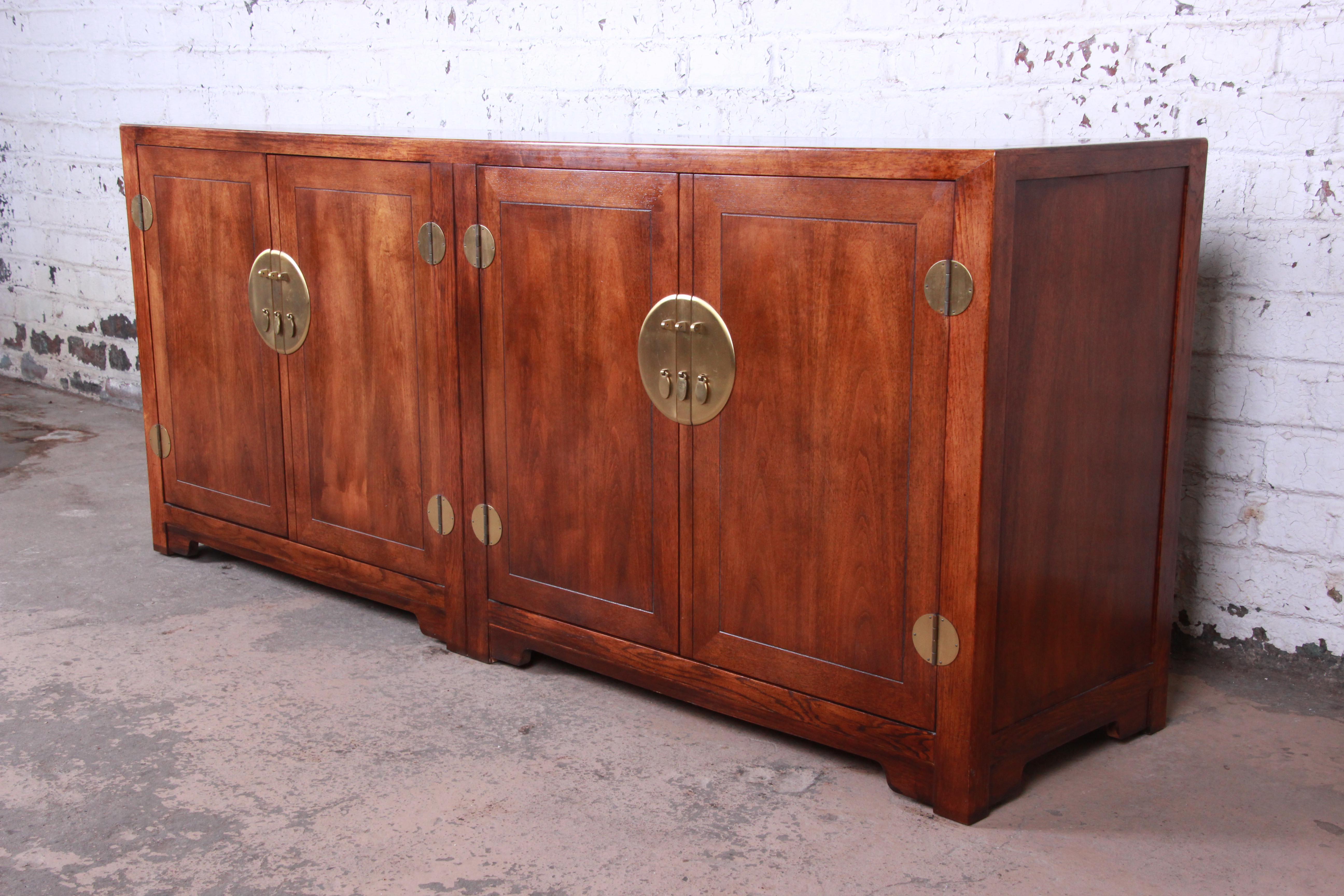 Mid-Century Modern Michael Taylor for Baker Far East Collection Chinoiserie Sideboard Credenza