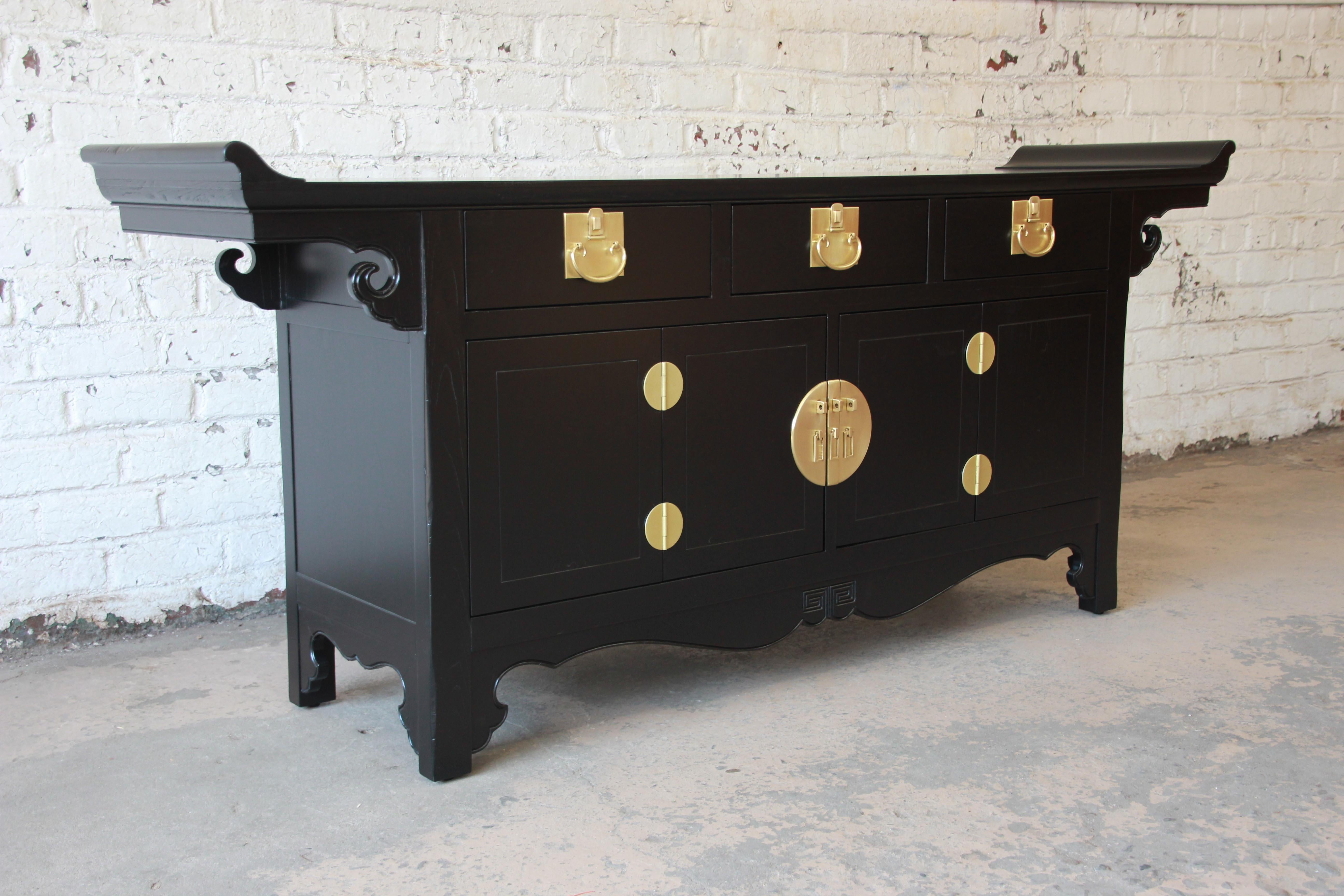 Michael Taylor for Baker Far East Collection Chinoiserie Sideboard Credenza 1