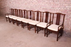 Michael Taylor for Baker Far East Collection Dining Chairs, Set of Eight