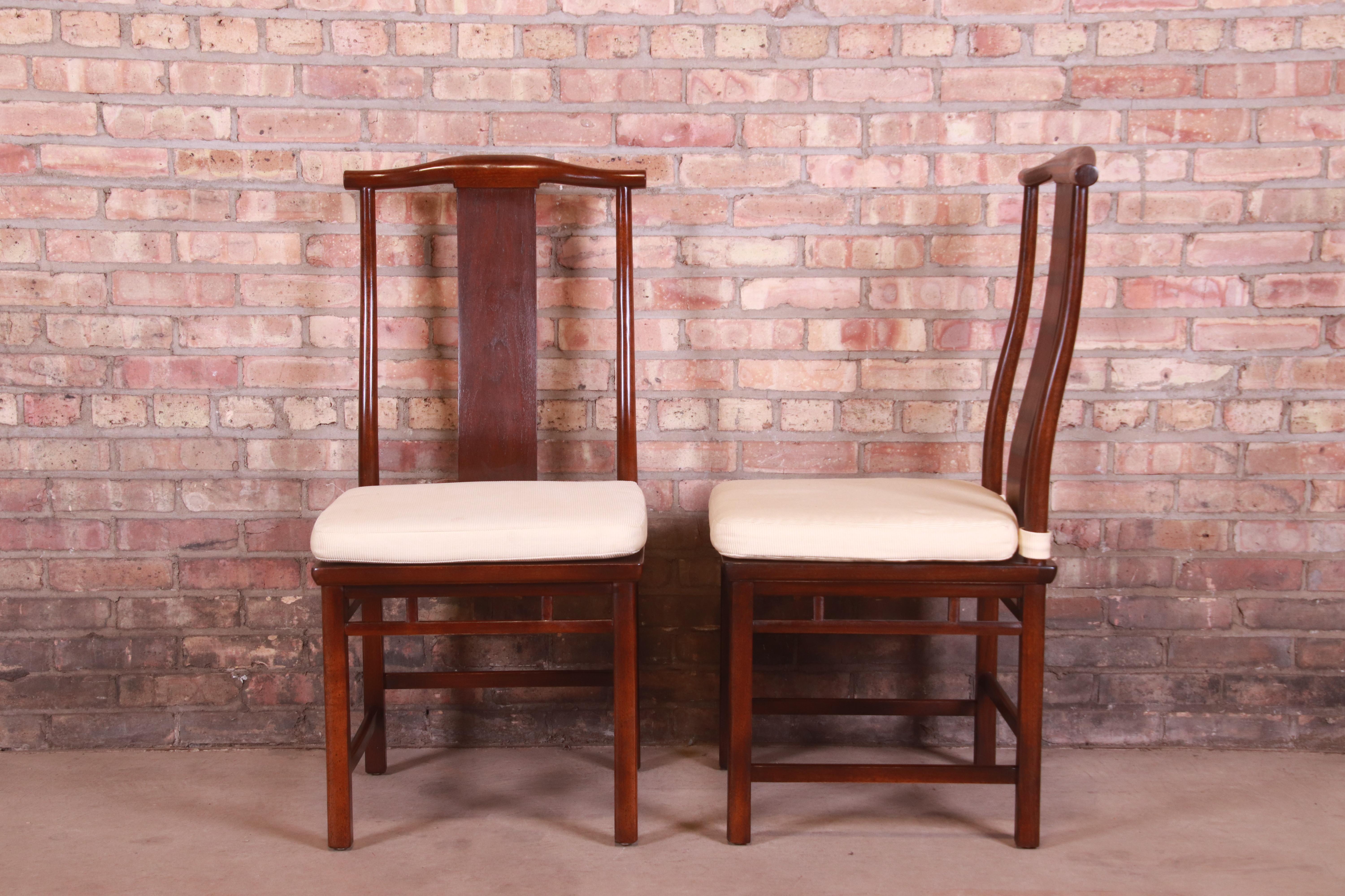 20th Century Michael Taylor for Baker Far East Collection Dining Chairs, Set of Eight