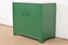 Michael Taylor for Baker Far East Collection Green Lacquered Chest of Drawers