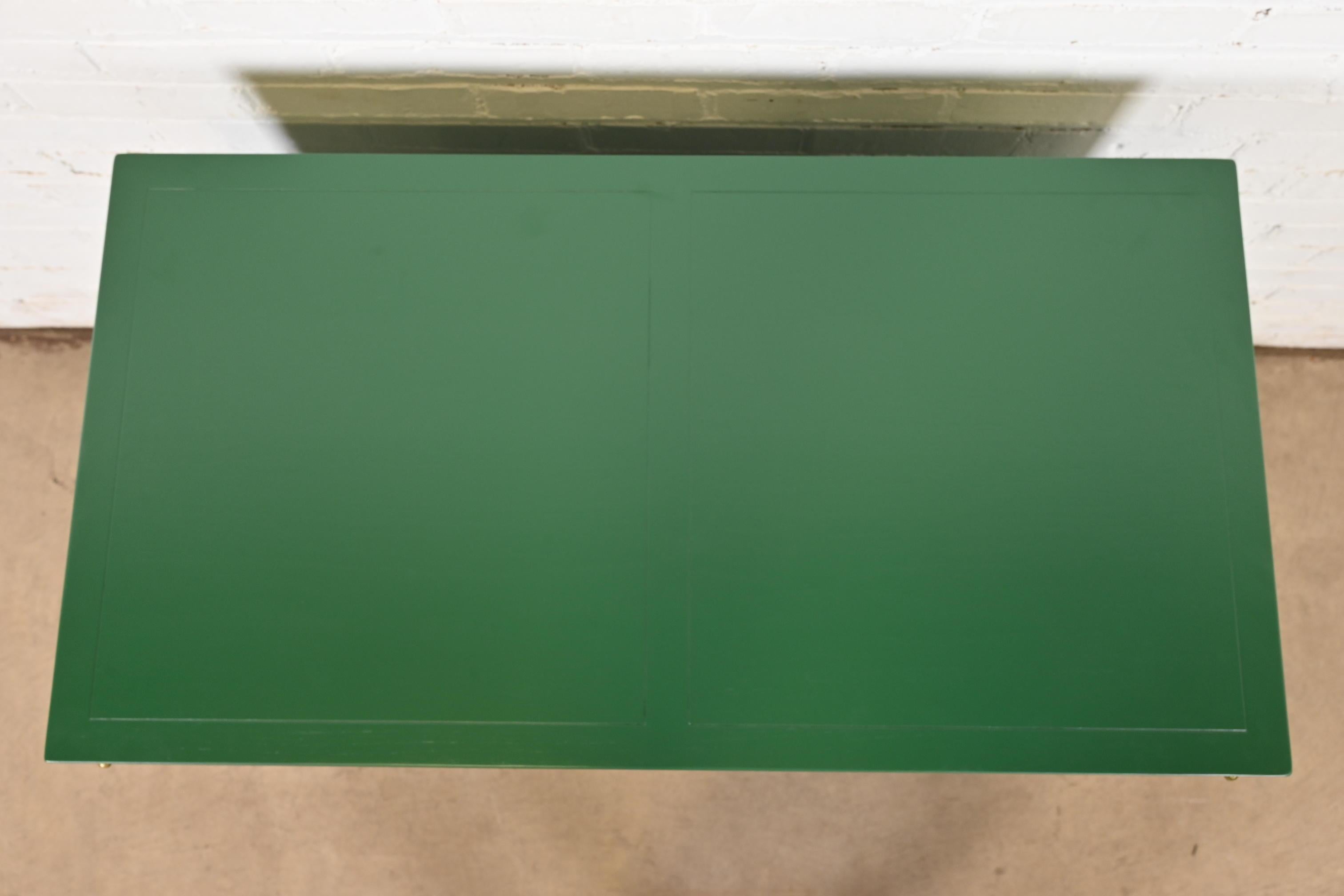 Mid-20th Century Michael Taylor for Baker Far East Collection Green Lacquered Chest of Drawers For Sale