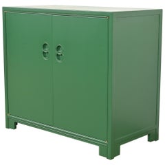 Michael Taylor for Baker Far East Collection Green Lacquered Chest of Drawers