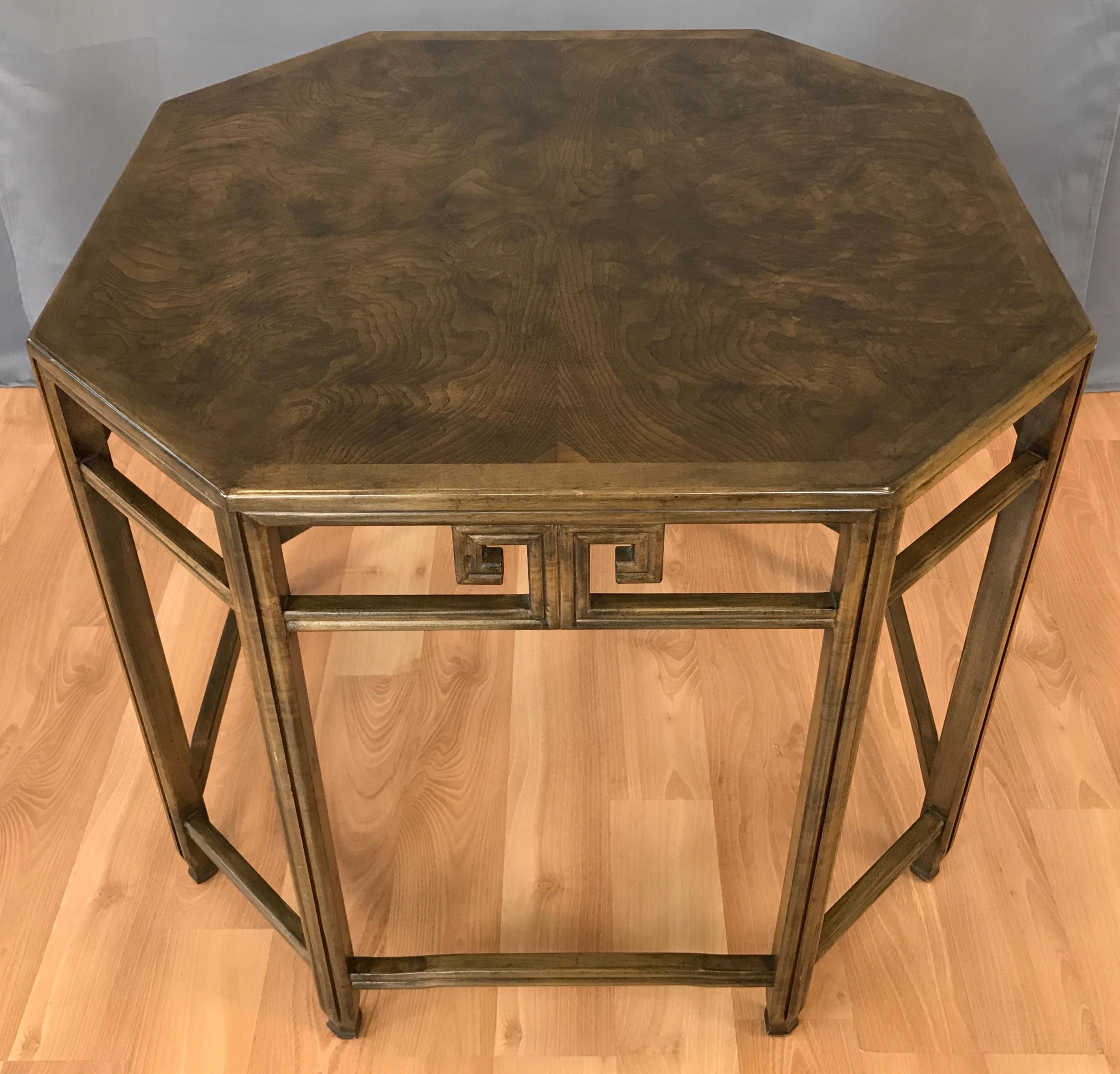American Michael Taylor for Baker Far East Collection Octagonal End Table