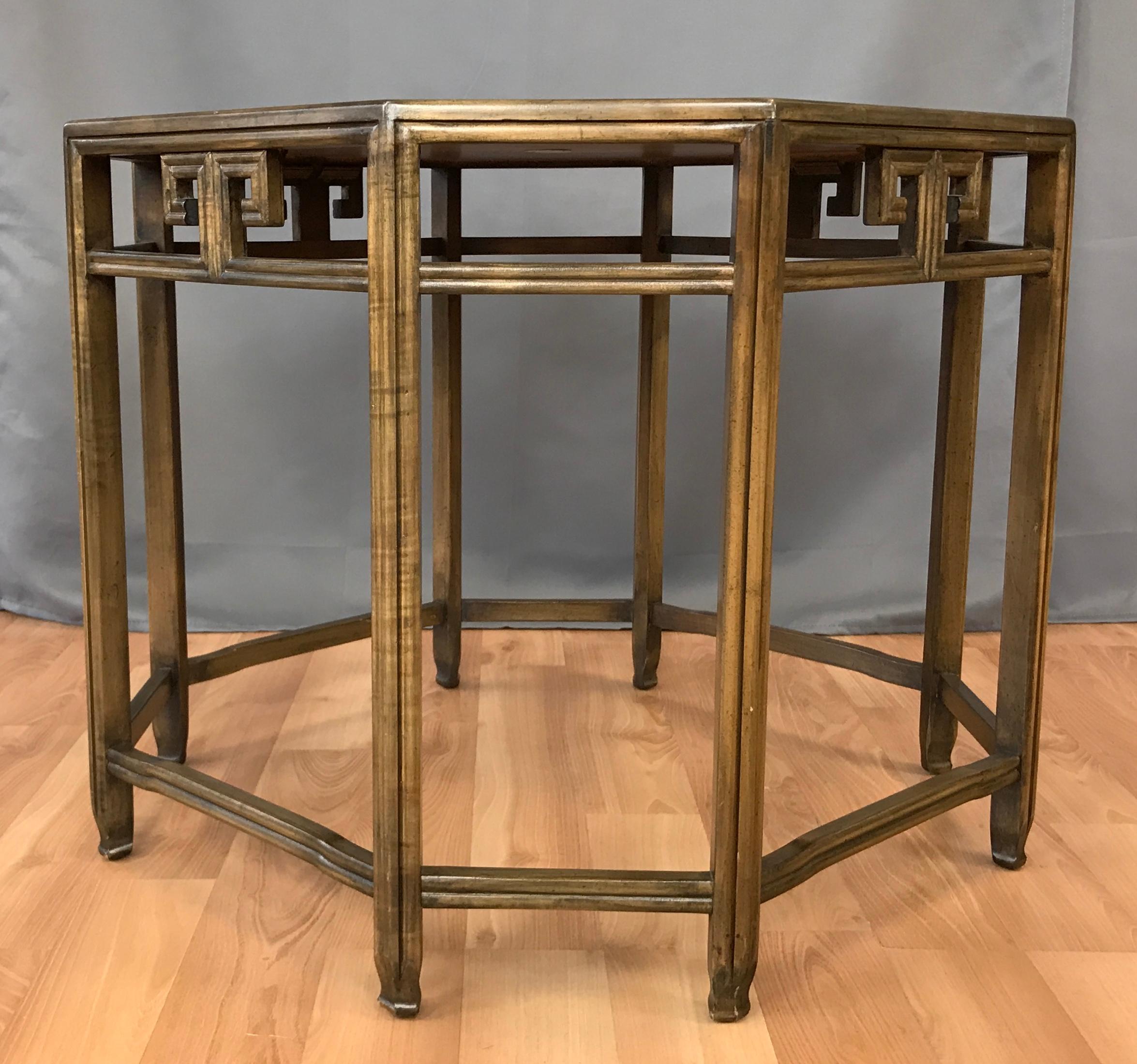 Late 20th Century Michael Taylor for Baker Far East Collection Octagonal End Table