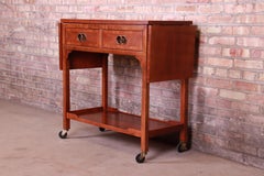 Michael Taylor for Baker Far East Collection Walnut Bar Cart, circa 1960s