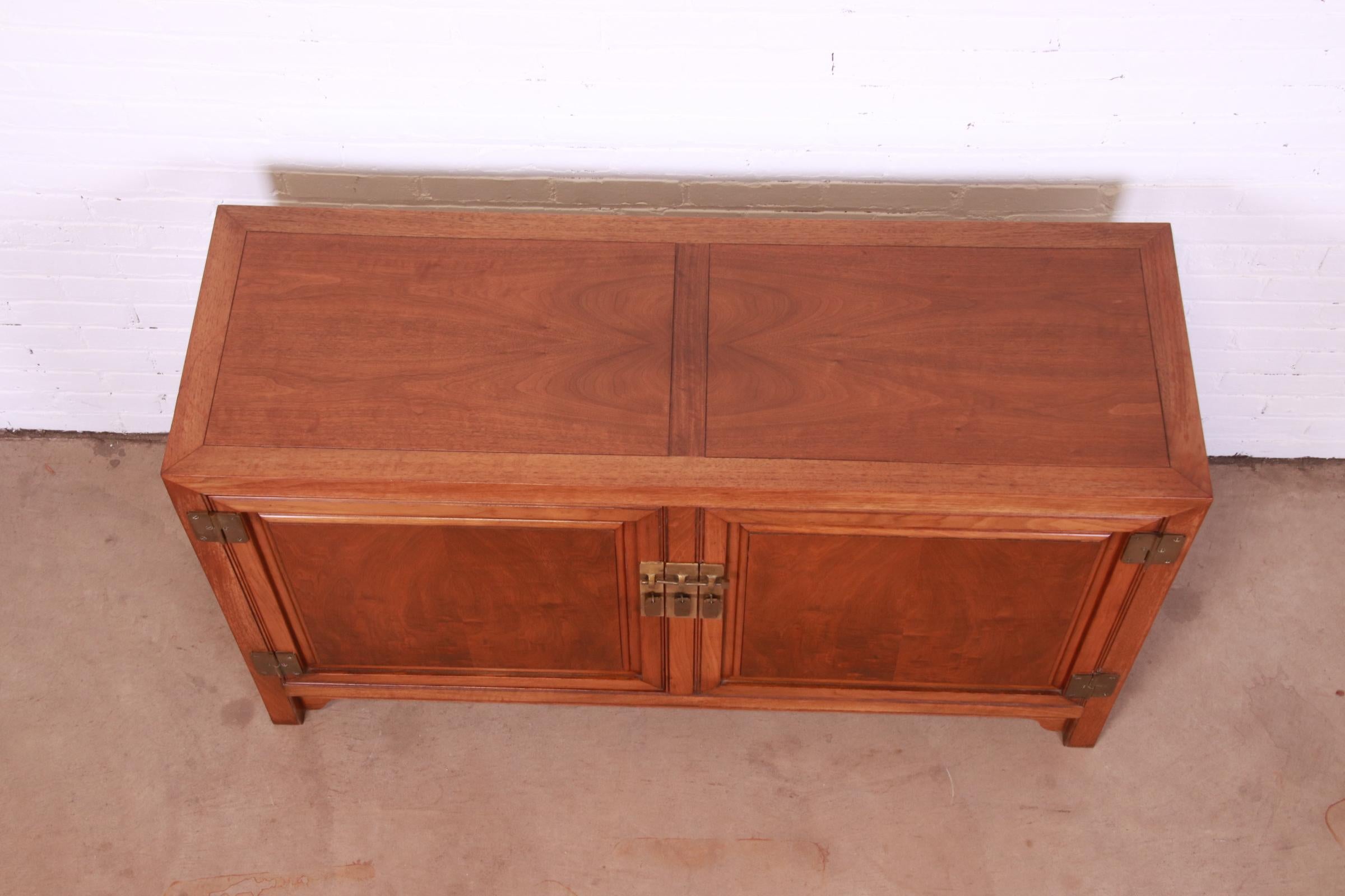 Michael Taylor for Baker Far East Collection Walnut Credenza or Bar Cabinet 3