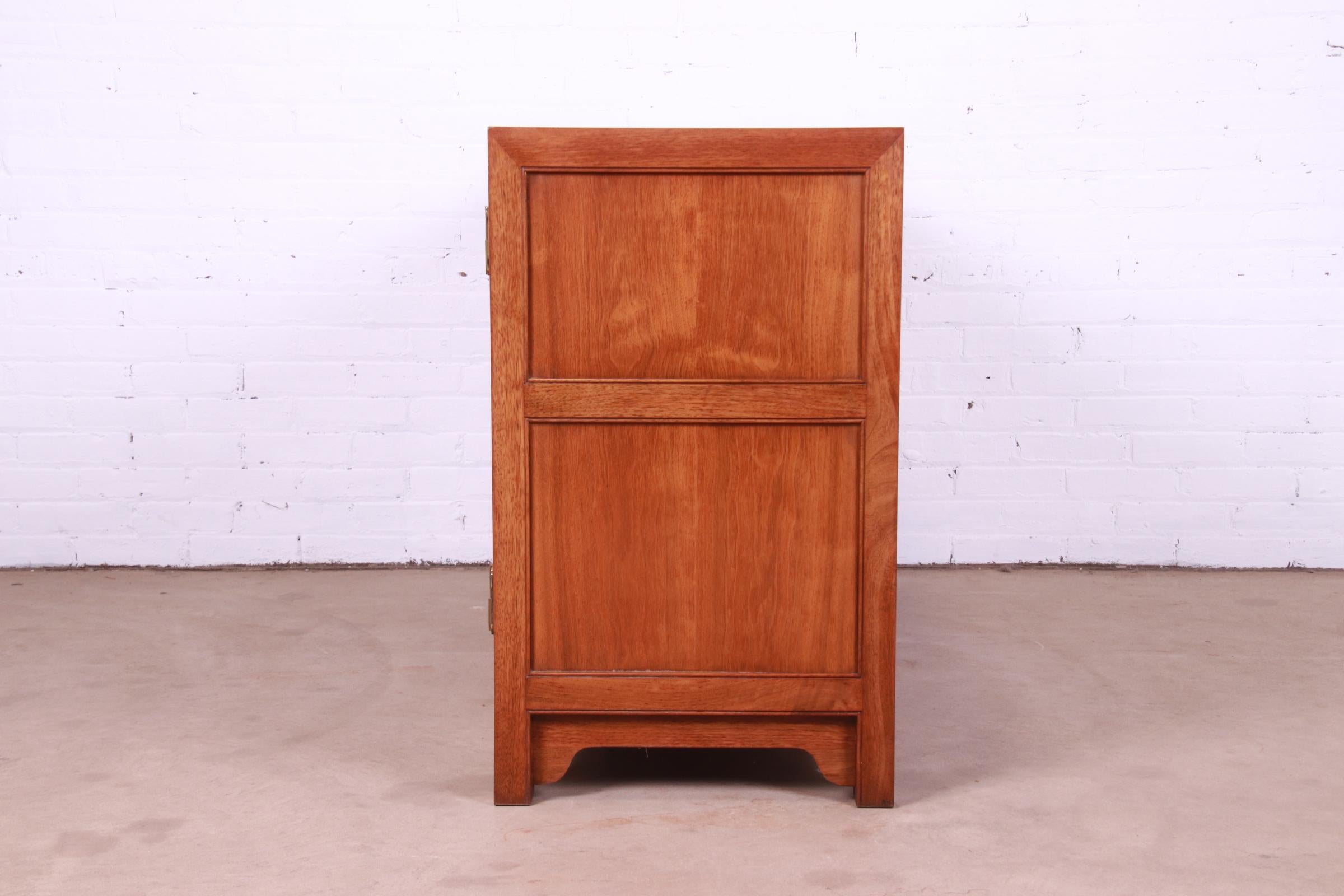 Michael Taylor for Baker Far East Collection Walnut Credenza or Bar Cabinet 4