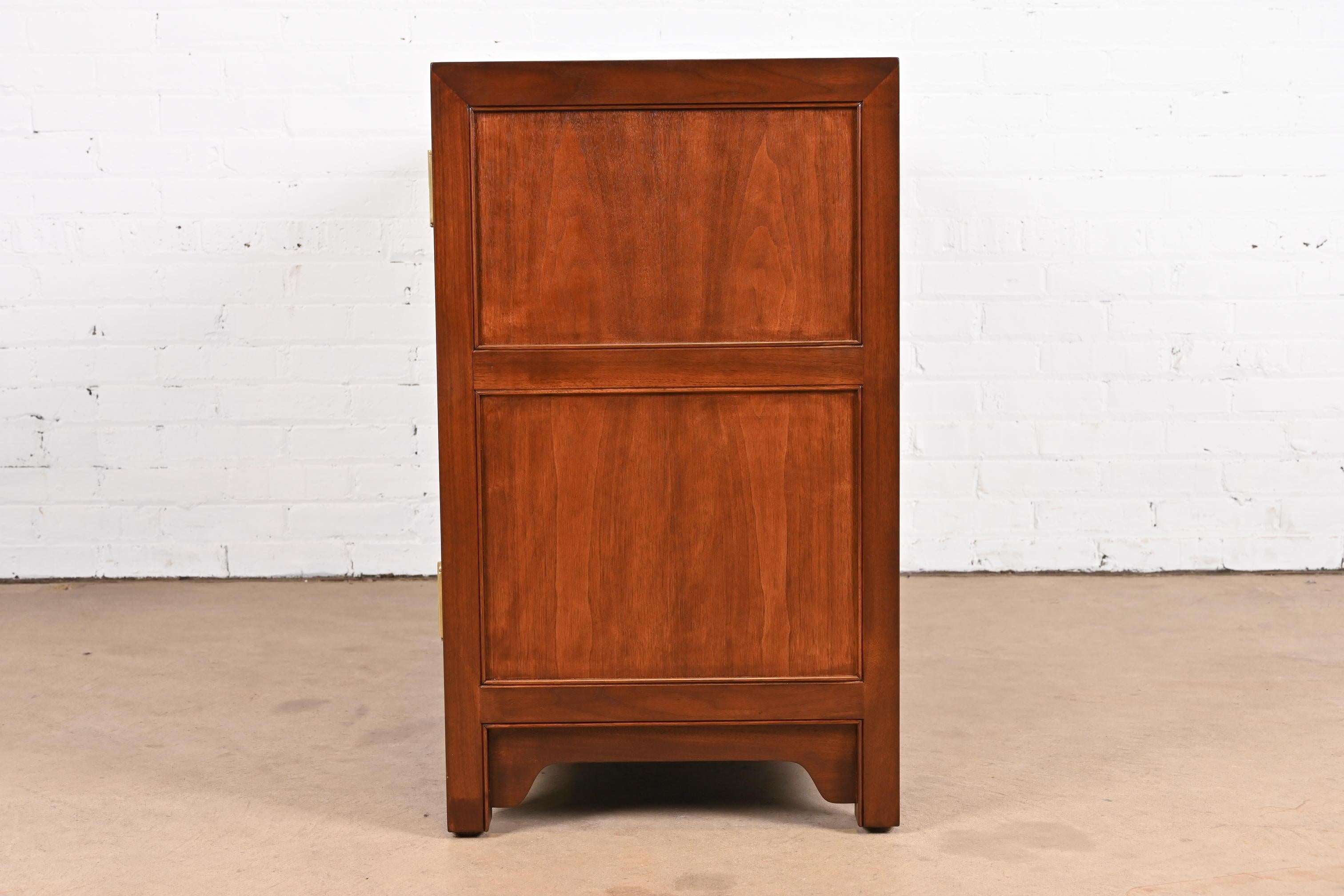 Michael Taylor for Baker Far East Collection Walnut Credenza or Bar Cabinet 7