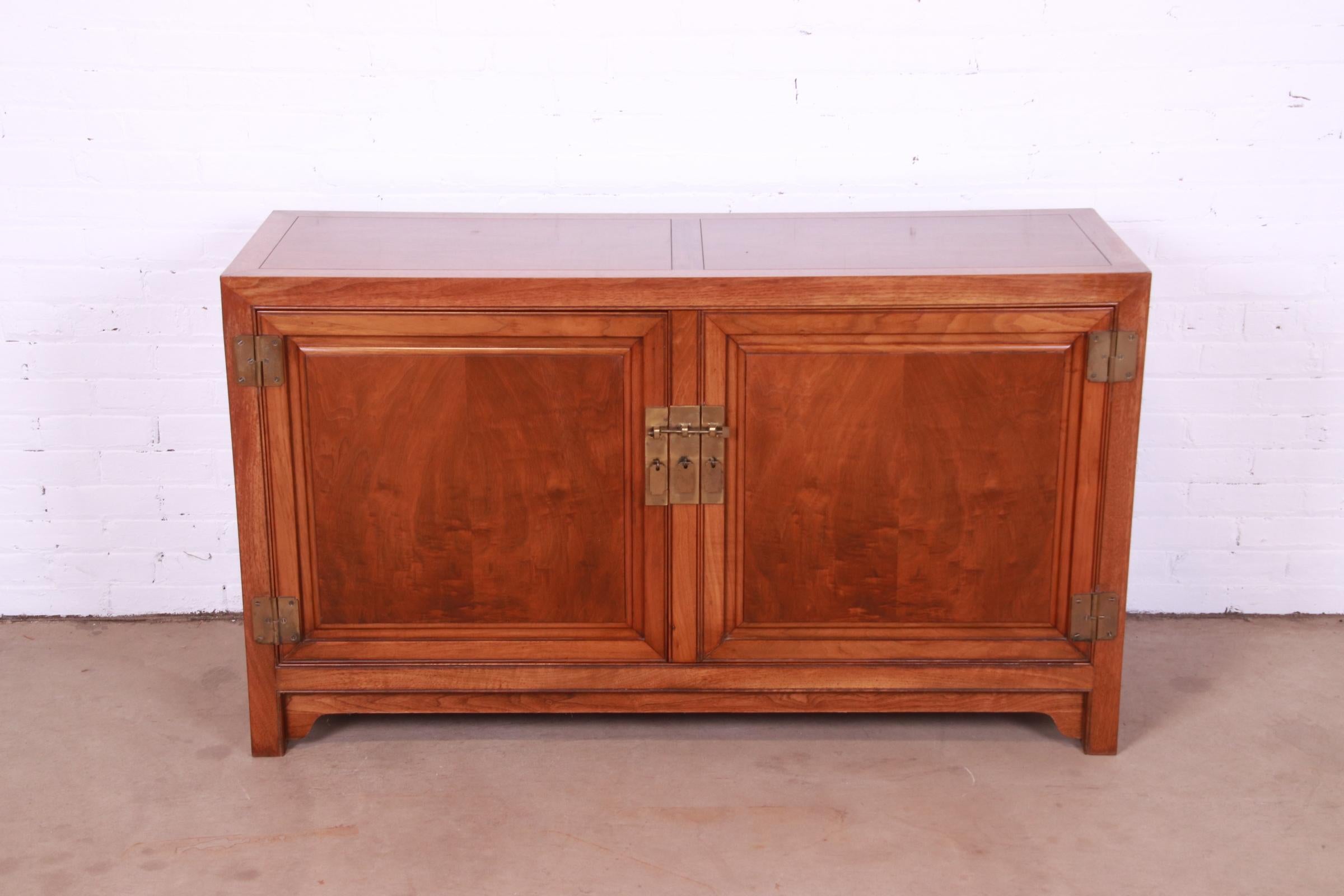 A gorgeous Mid-Century Modern Hollywood Regency Chinoiserie sideboard, credenza, or bar cabinet

By Michael Taylor for Baker Furniture, 