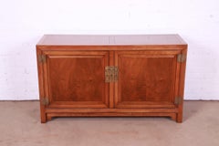 Michael Taylor for Baker Far East Collection Walnut Credenza or Bar Cabinet