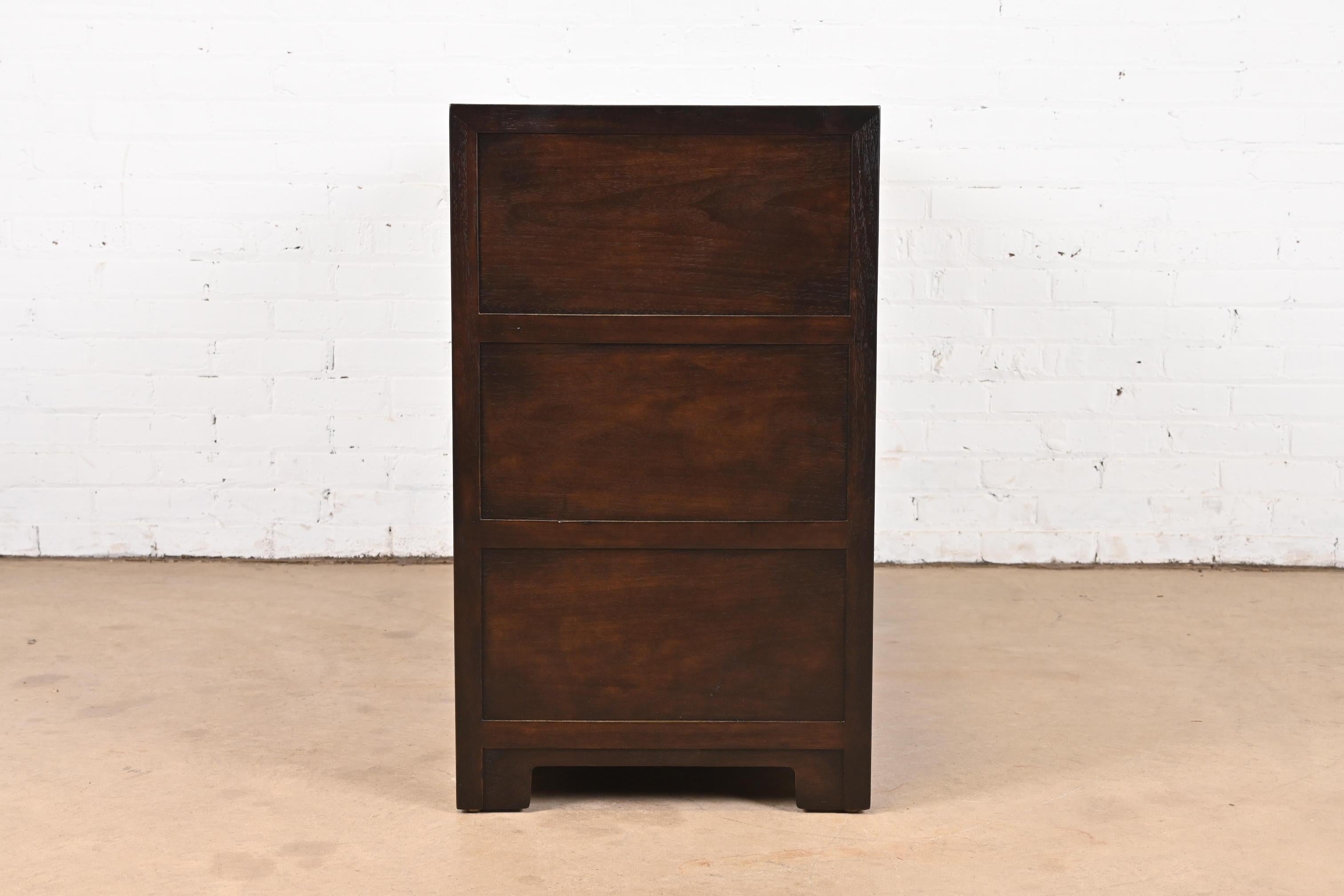 Michael Taylor for Baker Far East Collection Walnut Double Dresser, Refinished For Sale 10