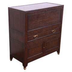 Michael Taylor for Baker Far East Collection Walnut Drop Front Secretary Desk