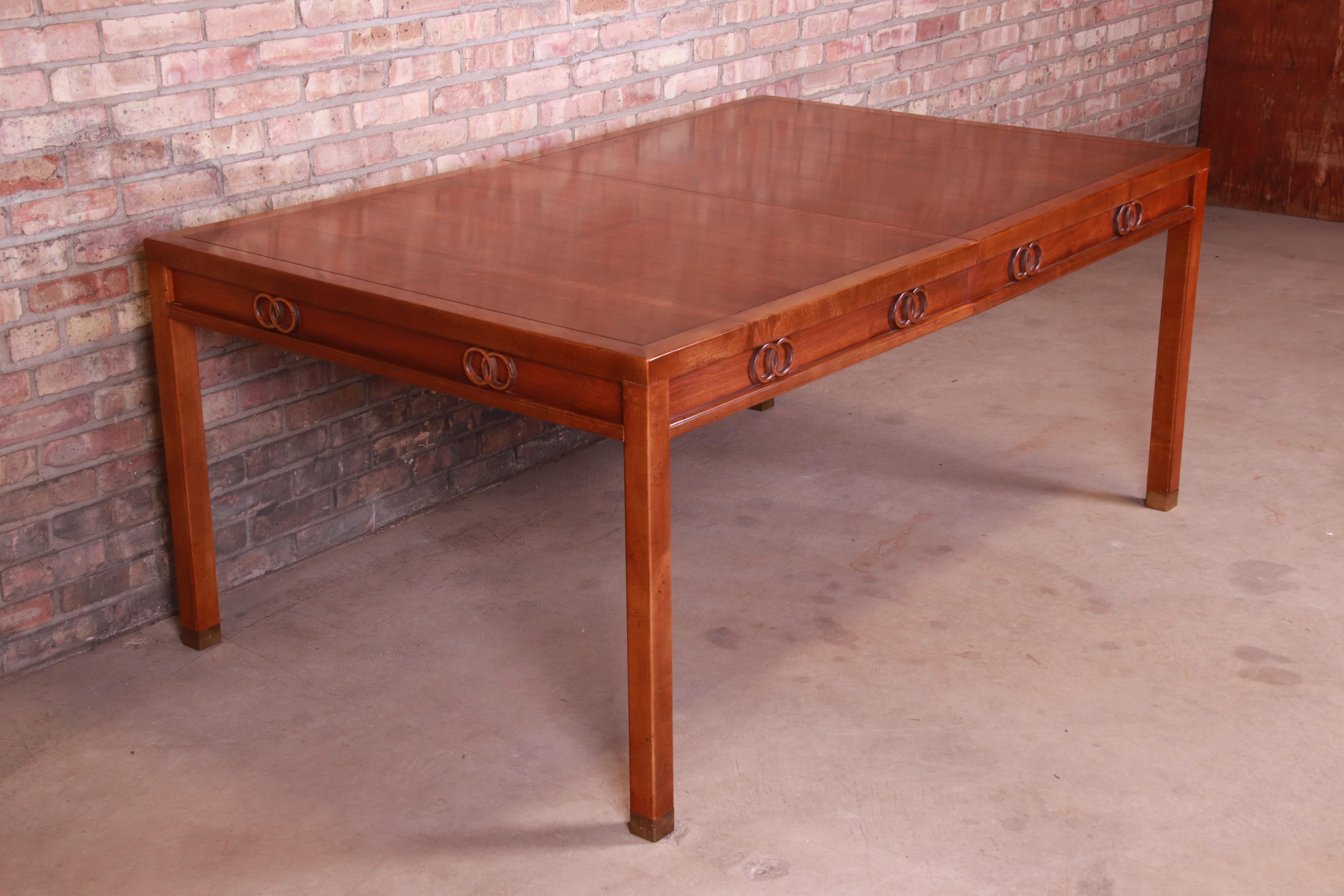 Michael Taylor for Baker Far East Collection Walnut Extension Dining Table 3