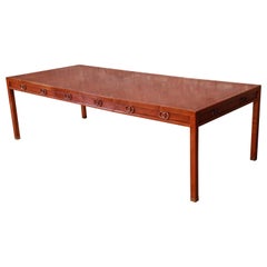 Michael Taylor for Baker Far East Collection Walnut Extension Dining Table