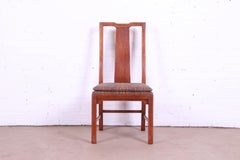 Michael Taylor for Baker Far East Collection Walnut Side Chair or Slipper Chair
