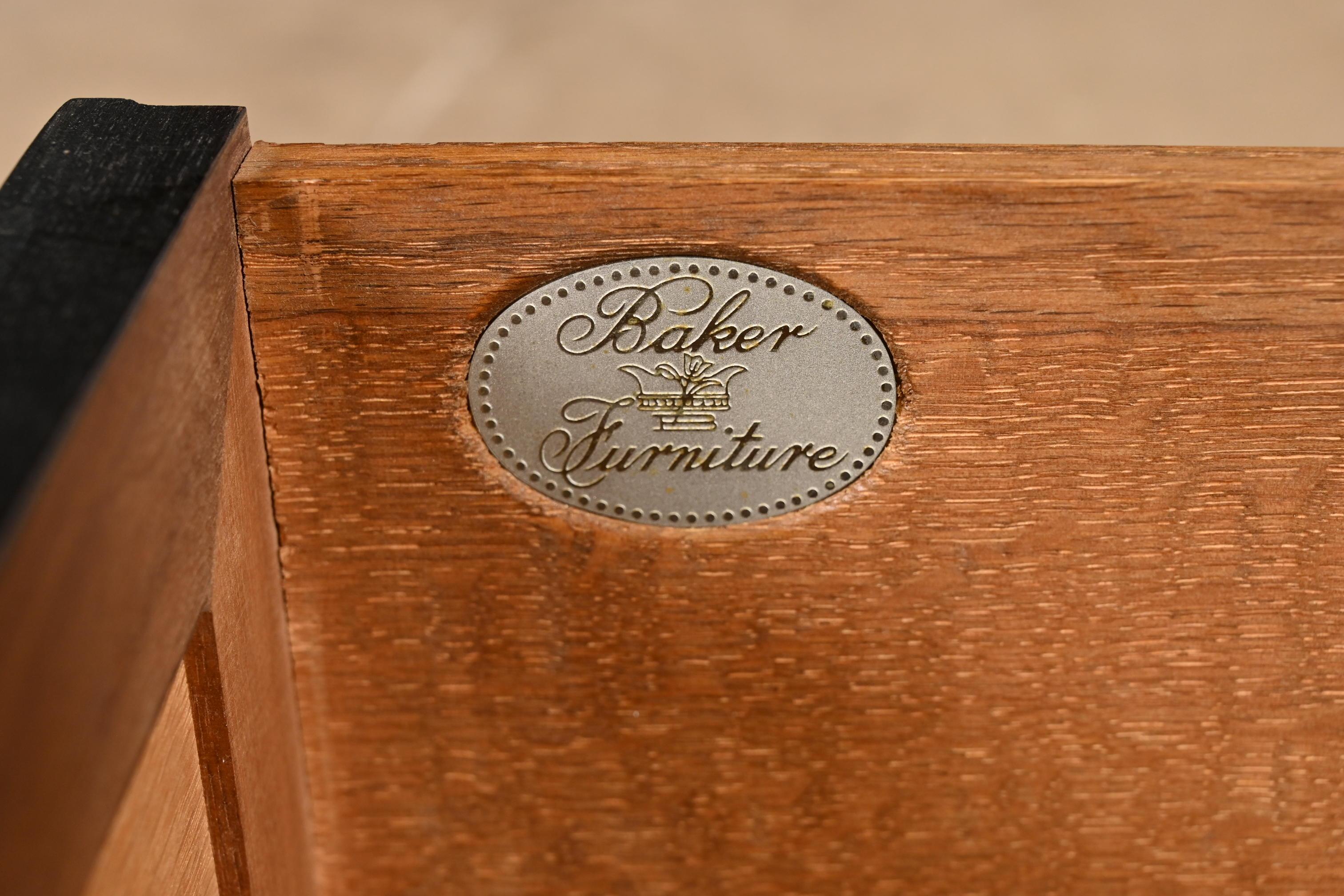 Michael Taylor for Baker Far East Ebonized Cabinet With Secretary Desk, 1960s For Sale 5