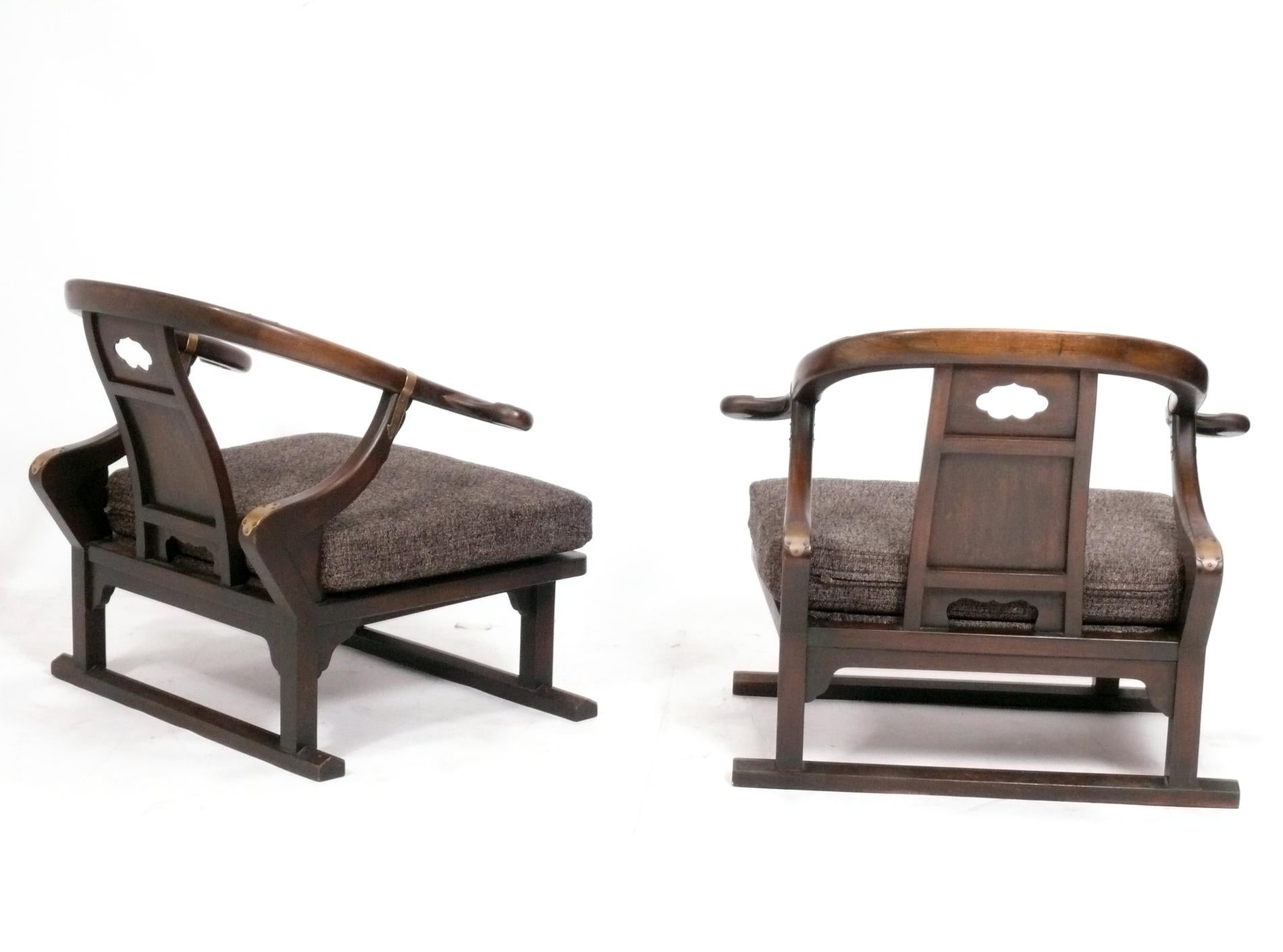 American Michael Taylor for Baker Far East Lounge Chairs For Sale