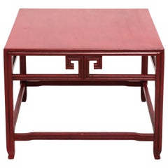 Michael Taylor for Baker Far East Red Occasional Table Michael Taylor for Baker Far East Red Occasional Table