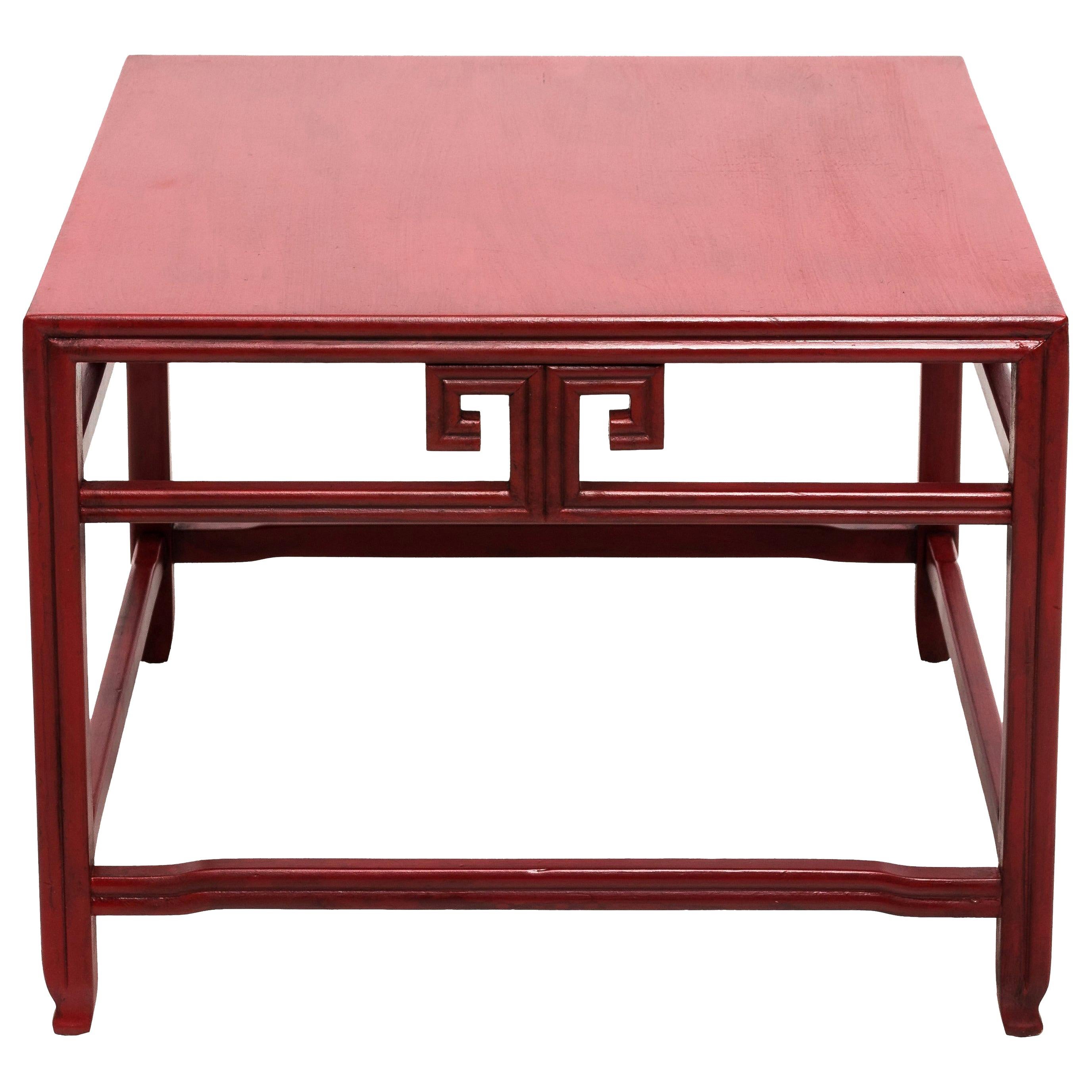 Michael Taylor for Baker Far East Red Occasional Table