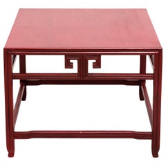 Michael Taylor for Baker Far East Red Occasional Table Michael Taylor for Baker Far East Red Occasional Table