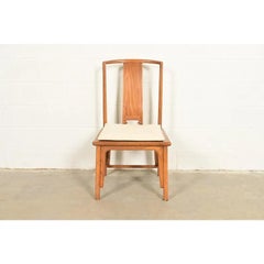 Michael Taylor for Baker Furniture Carved Walnut Side Chair, 1960s
