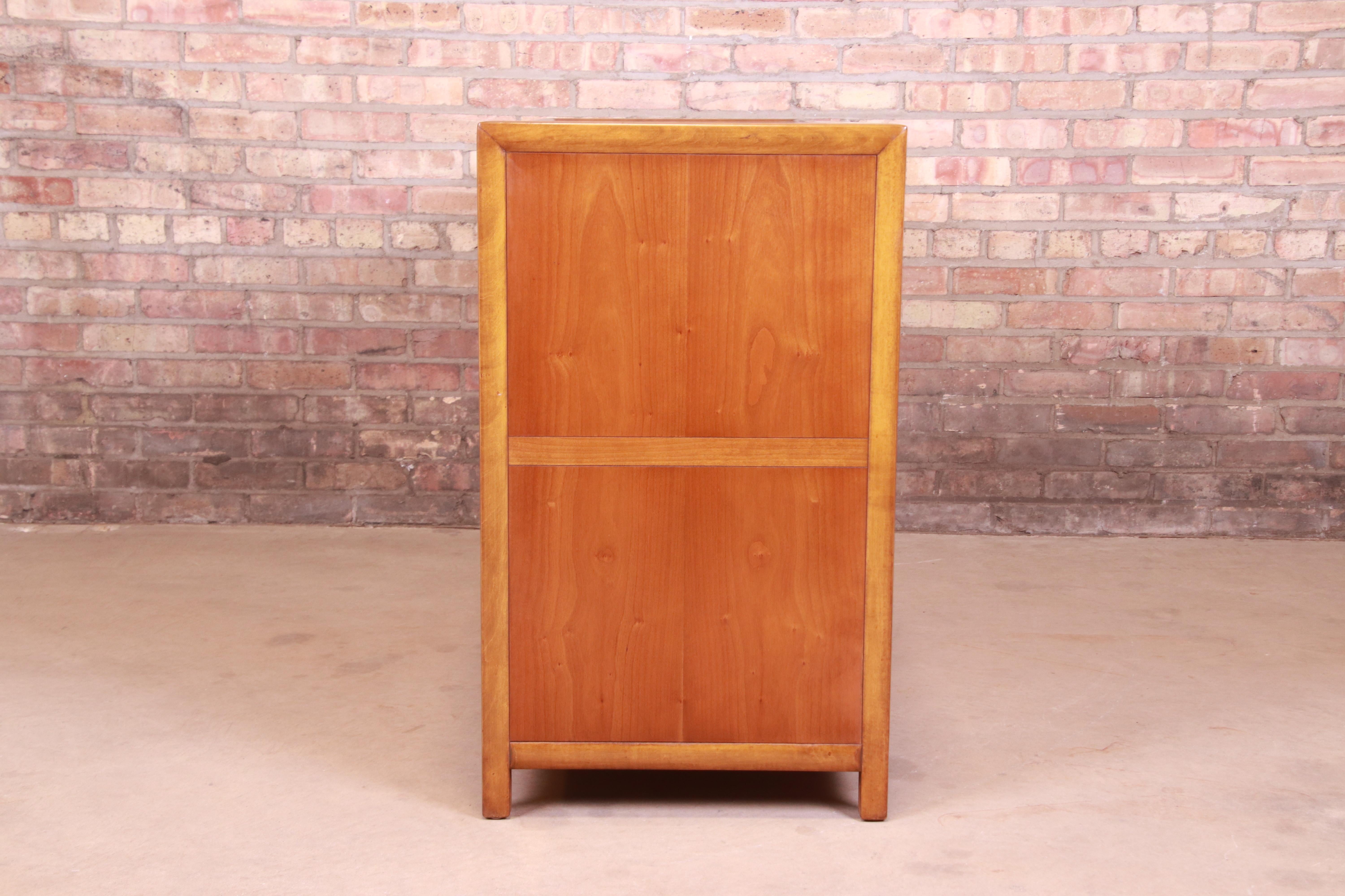 Michael Taylor for Baker Furniture Cherry and Cane Sideboard Credenza, 1950s 9