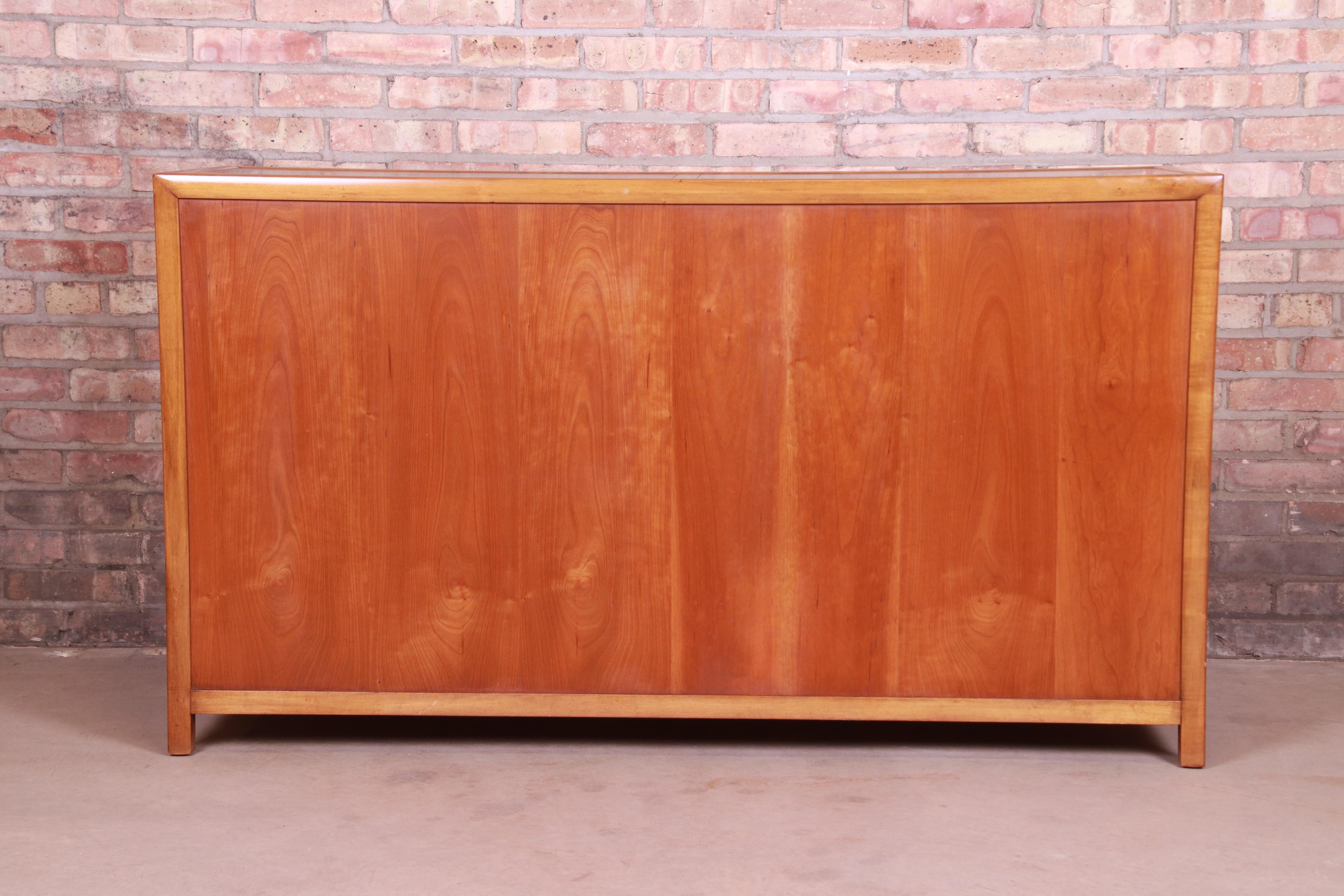 Michael Taylor for Baker Furniture Cherry and Cane Sideboard Credenza, 1950s 11
