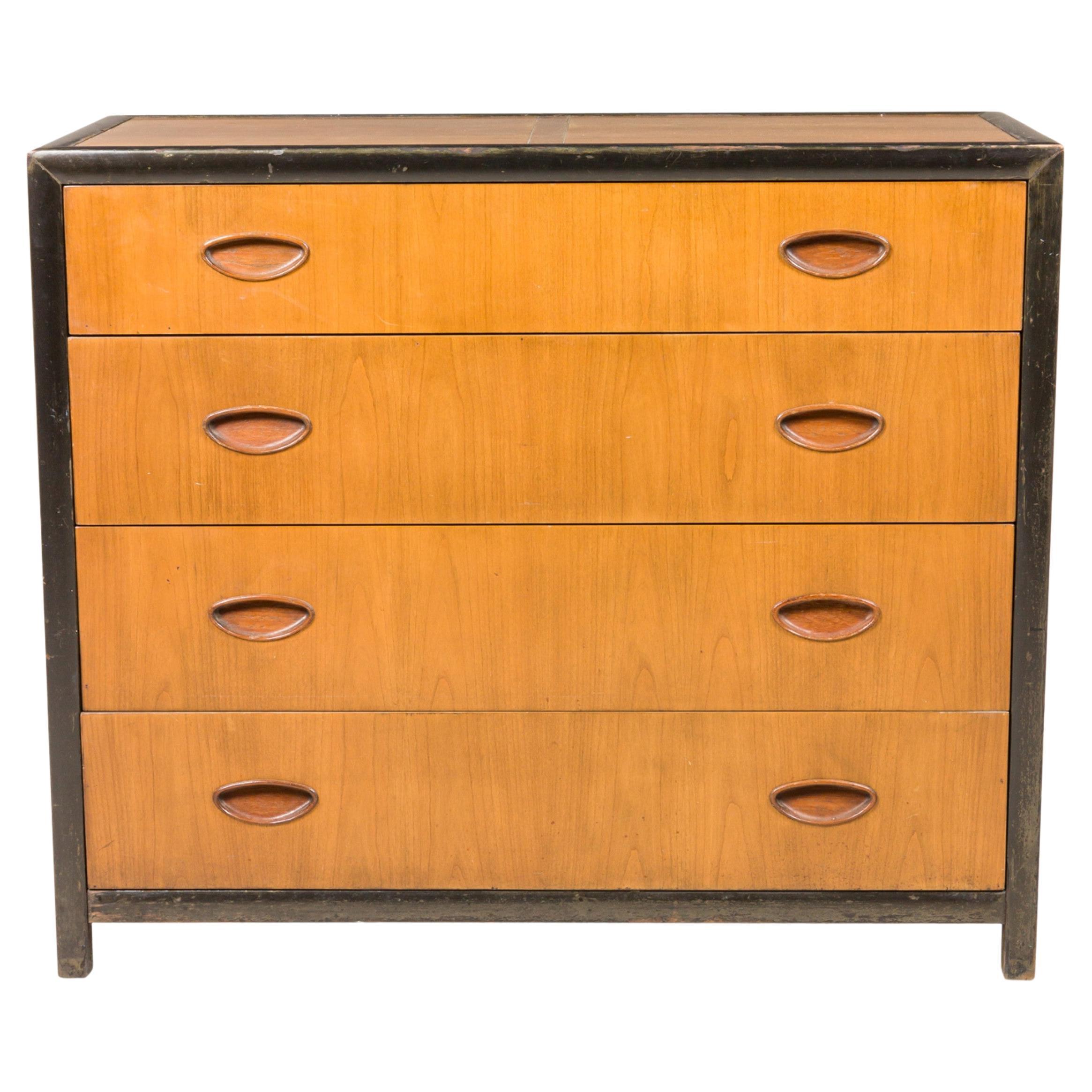 Michael Taylor for Baker Furniture Co. 'New World Group' Four Drawer Commode For Sale