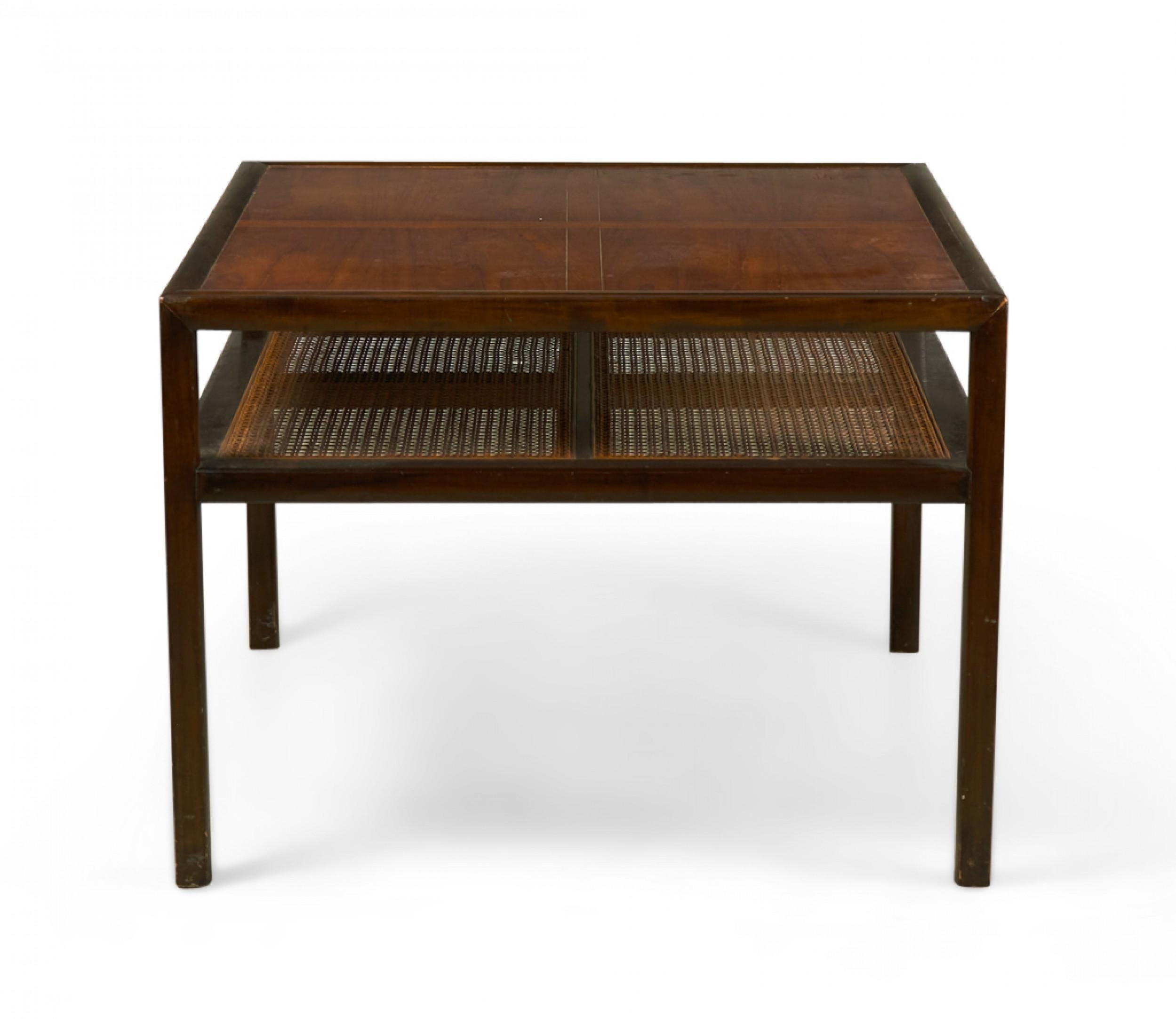 Michael Taylor für Baker Furniture Co New World Quadratische Lampe / Beistelltisch, New World (amerikanisch) im Angebot